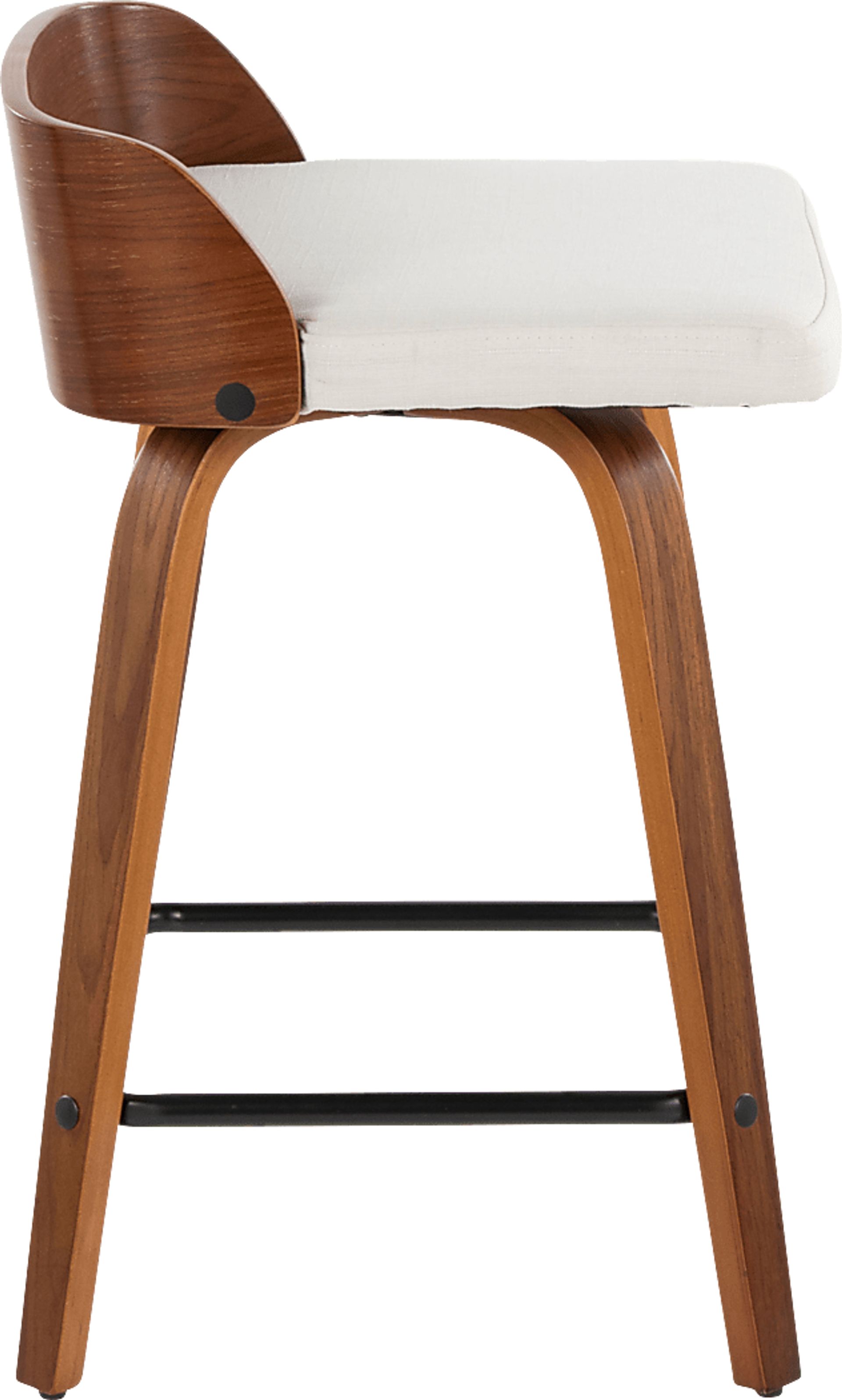 Wetherburn I Cream 24" Swivel Counter Height Stool, Set of 2 - Image 7