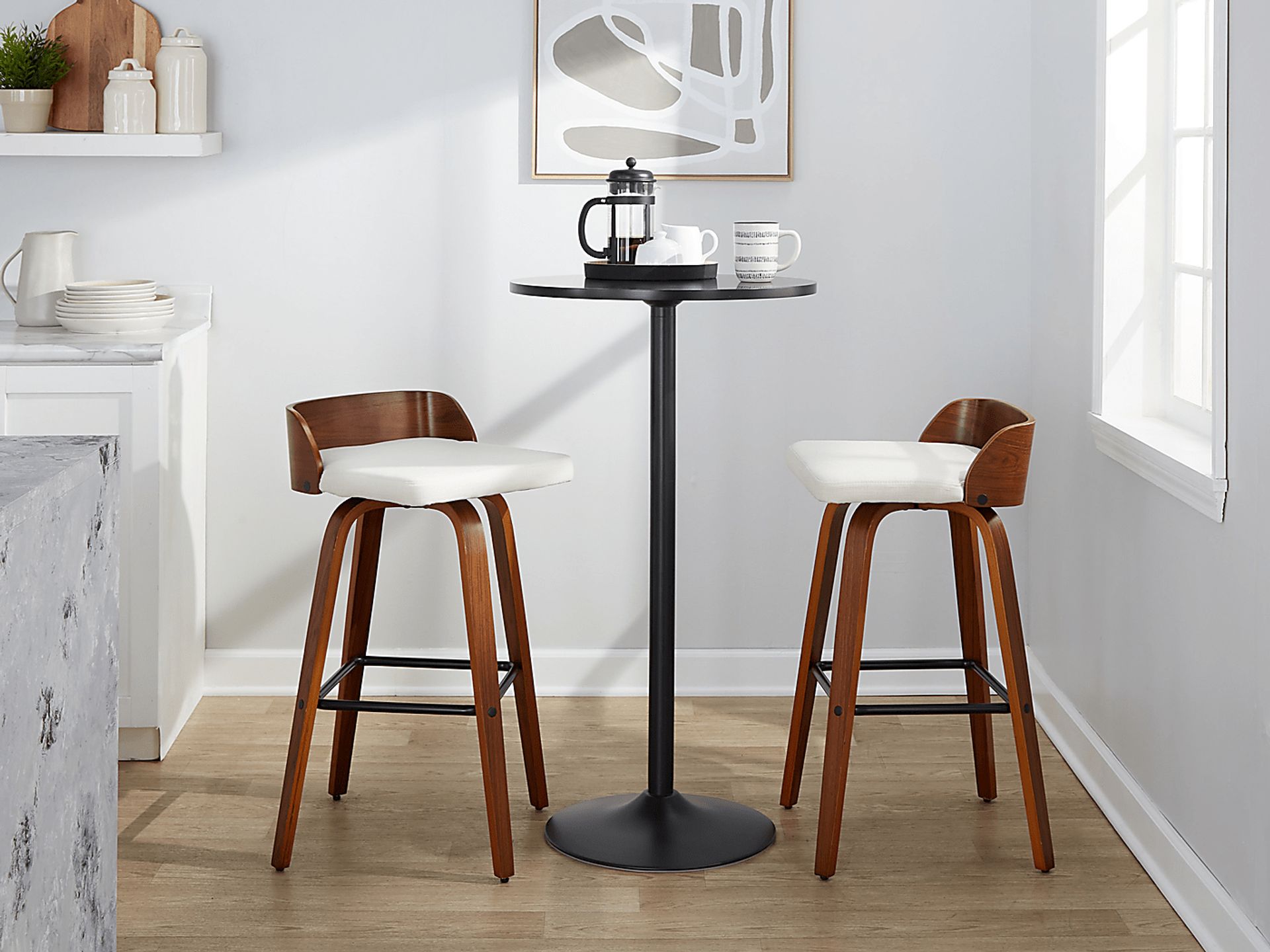 Wetherburn I Cream Swivel Barstool, Set of 2 - Image 10