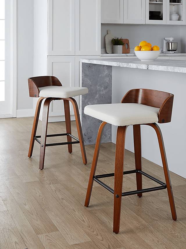 Wetherburn I Cream Swivel Counter Height Stool, Set of 2 - Thumbnail - Image 2