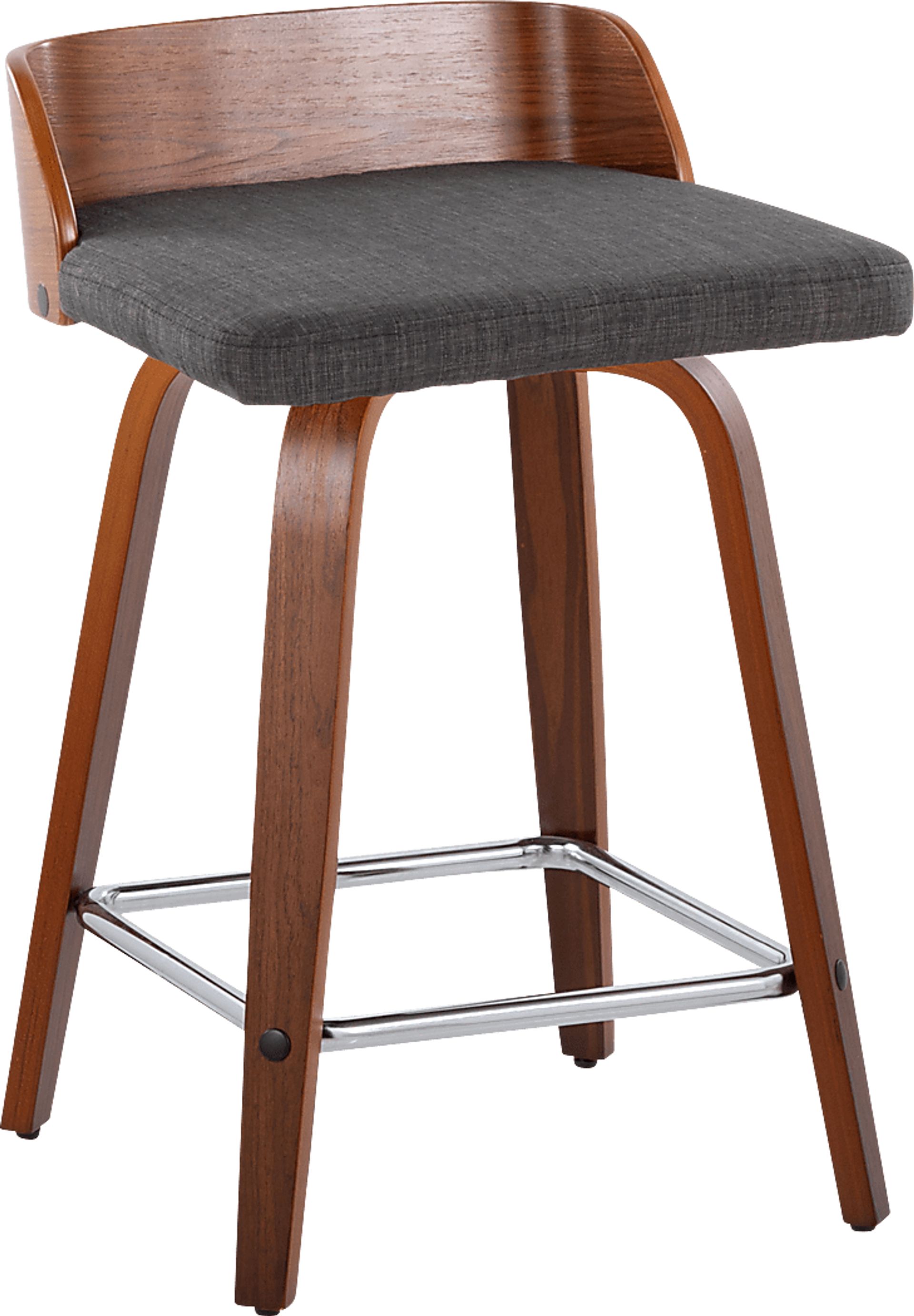Wetherburn II Charcoal 24" Swivel Counter Height Stool, Set of 2 - Image 3