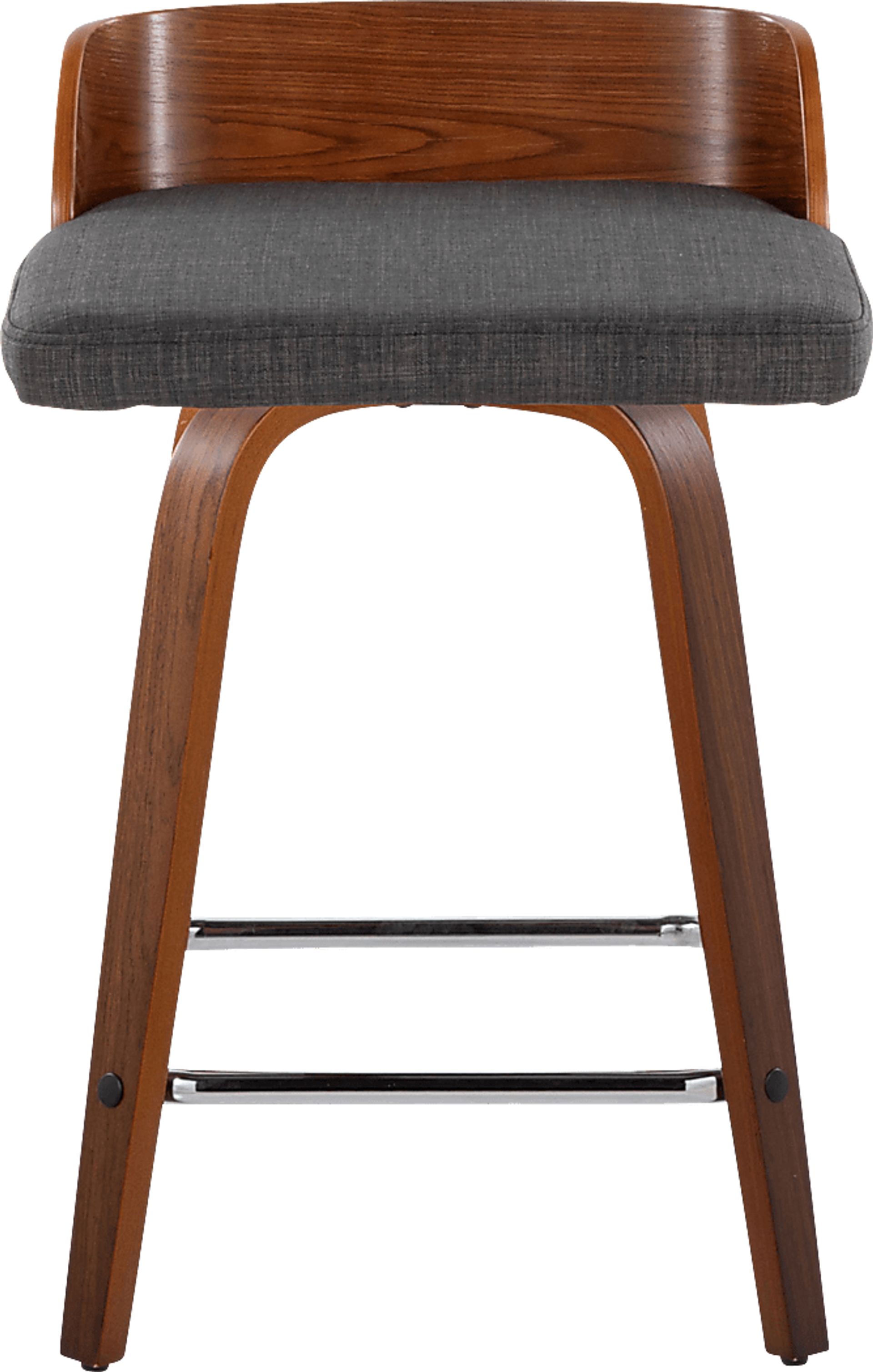 Wetherburn II Charcoal 24" Swivel Counter Height Stool, Set of 2 - Image 4