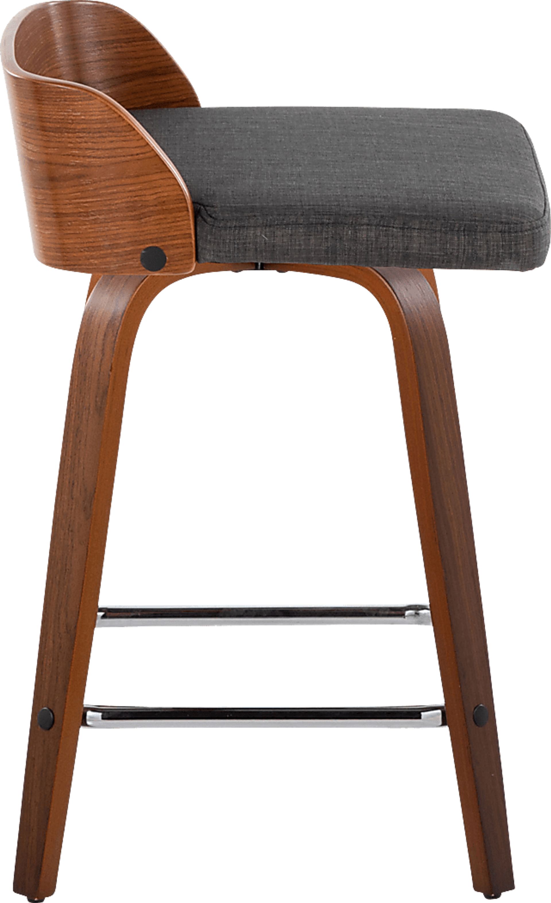 Wetherburn II Charcoal 24" Swivel Counter Height Stool, Set of 2 - Image 7