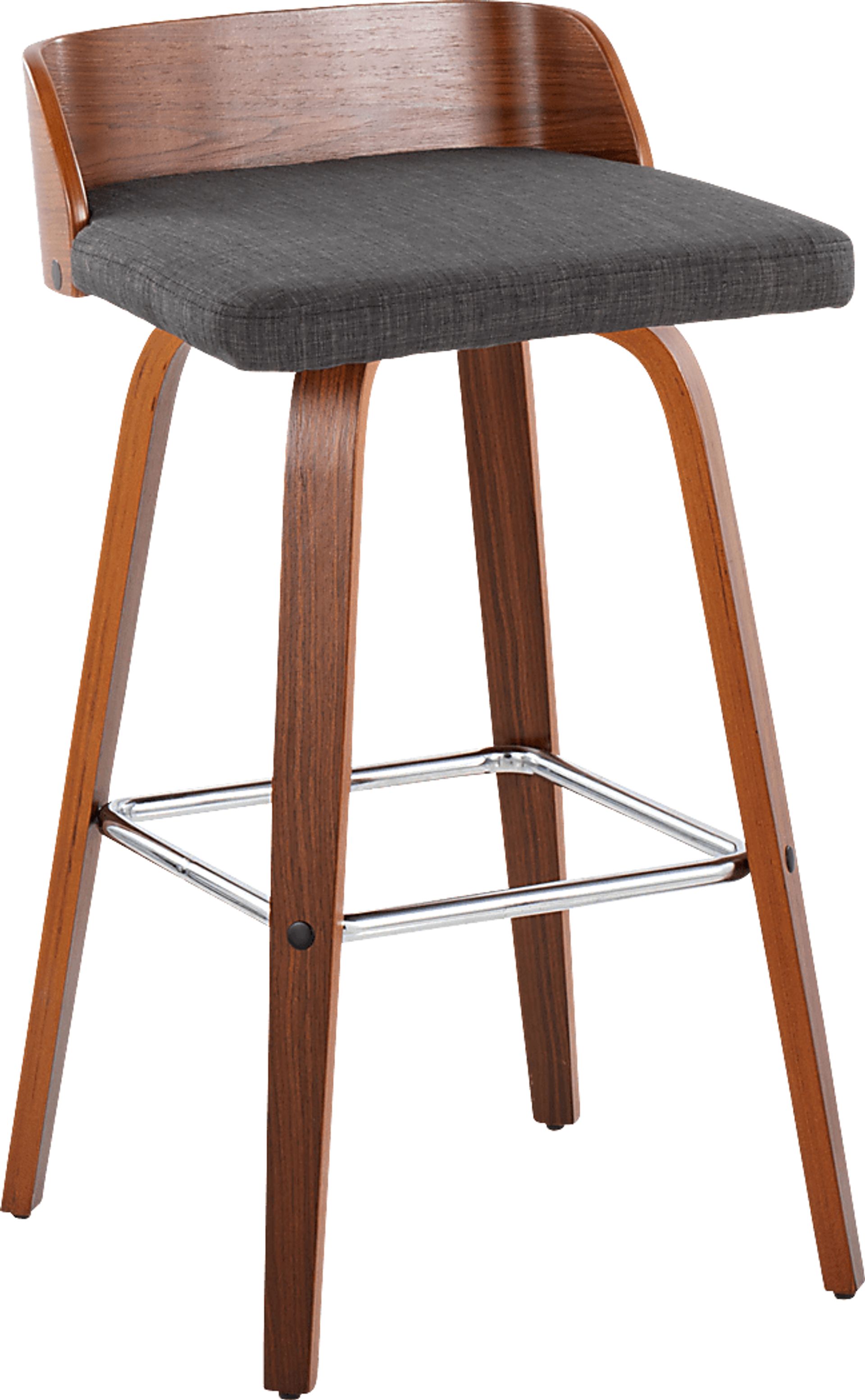Wetherburn II Charcoal Swivel Barstool, Set of 2 - Image 3