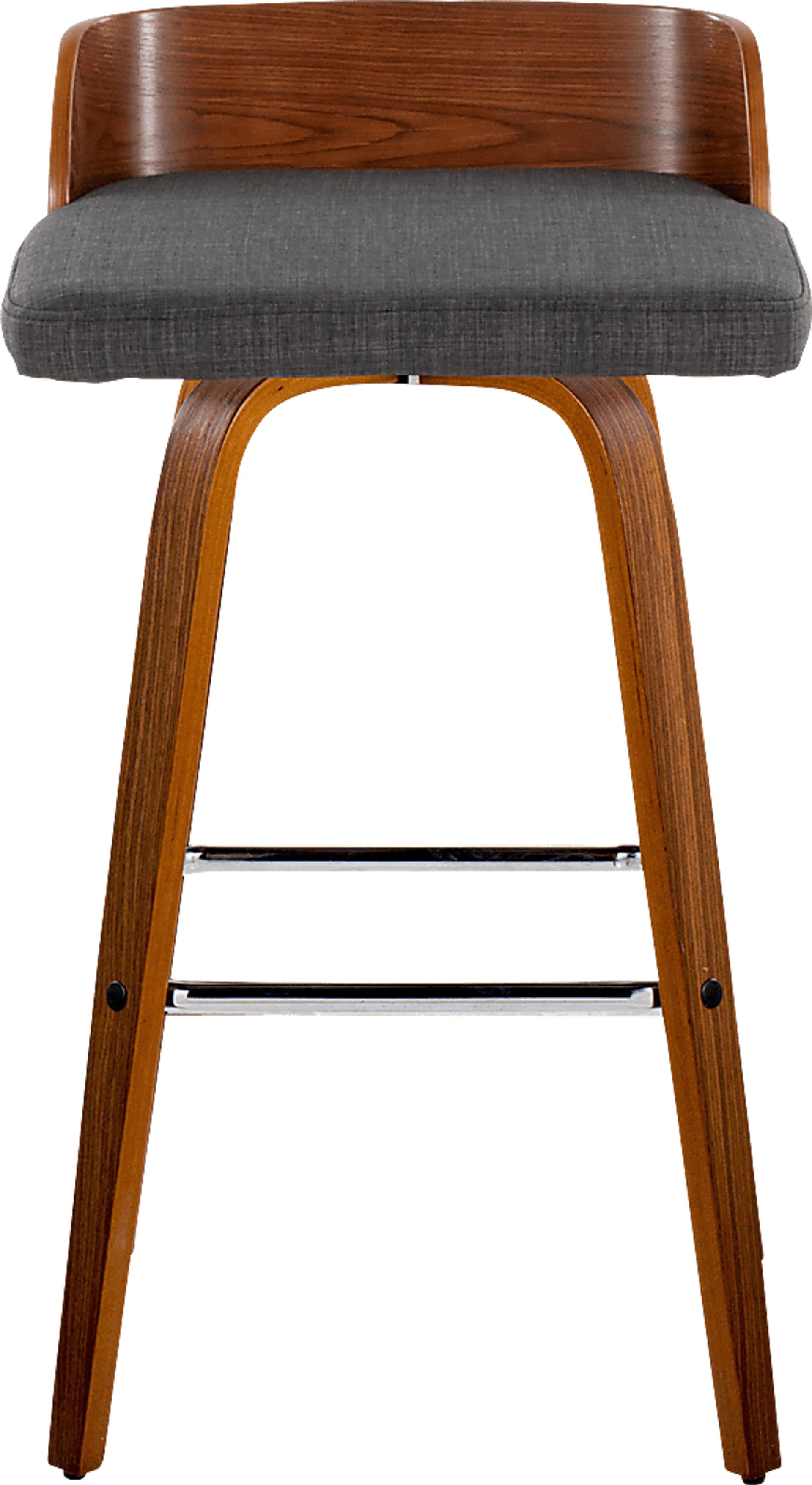 Wetherburn II Charcoal Swivel Barstool, Set of 2 - Image 4