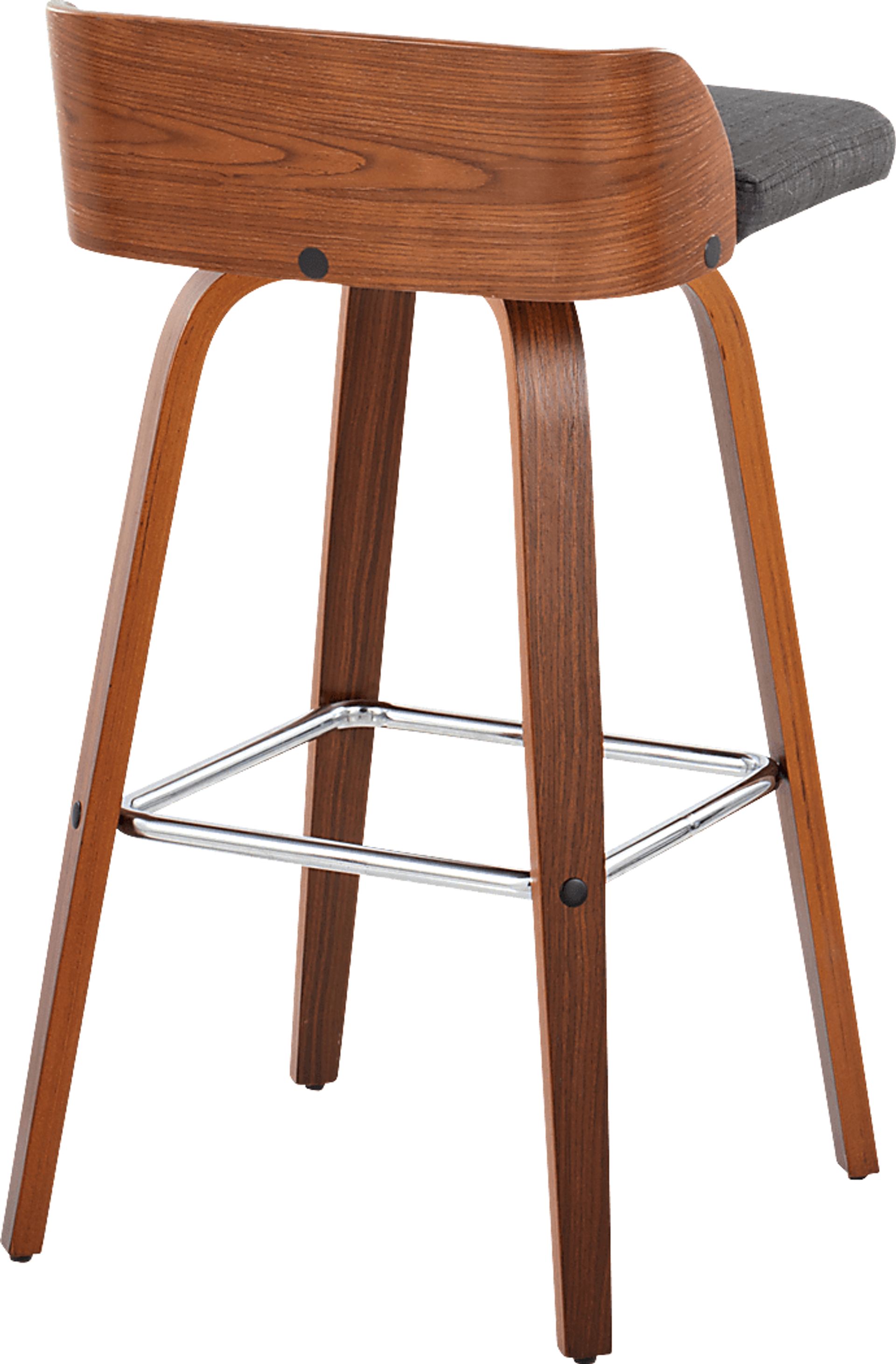 Wetherburn II Charcoal Swivel Barstool, Set of 2 - Image 6