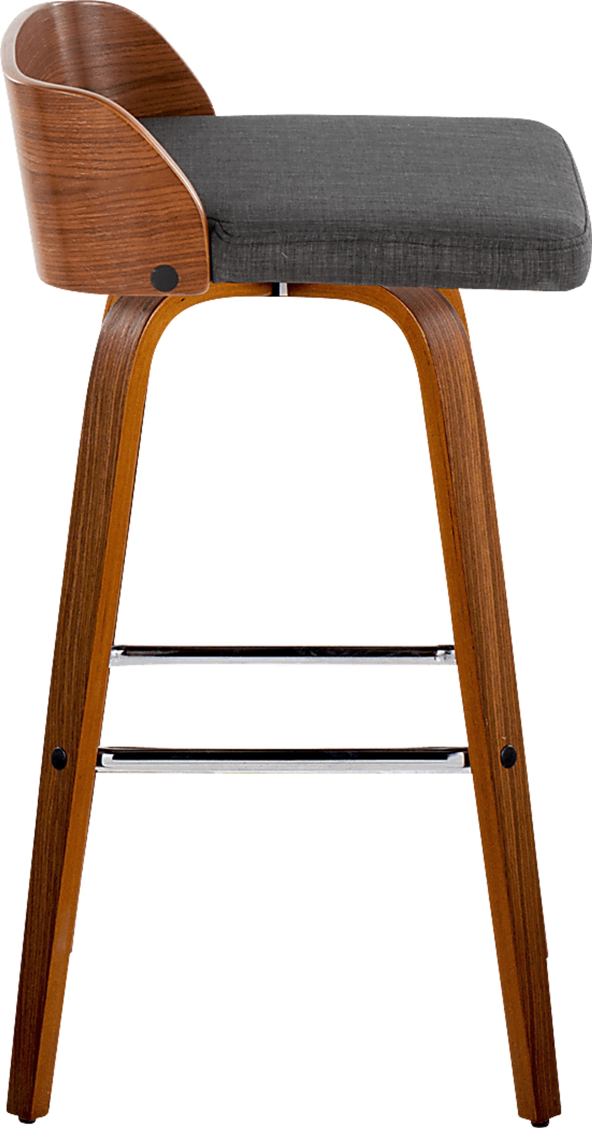 Wetherburn II Charcoal Swivel Barstool, Set of 2 - Image 7