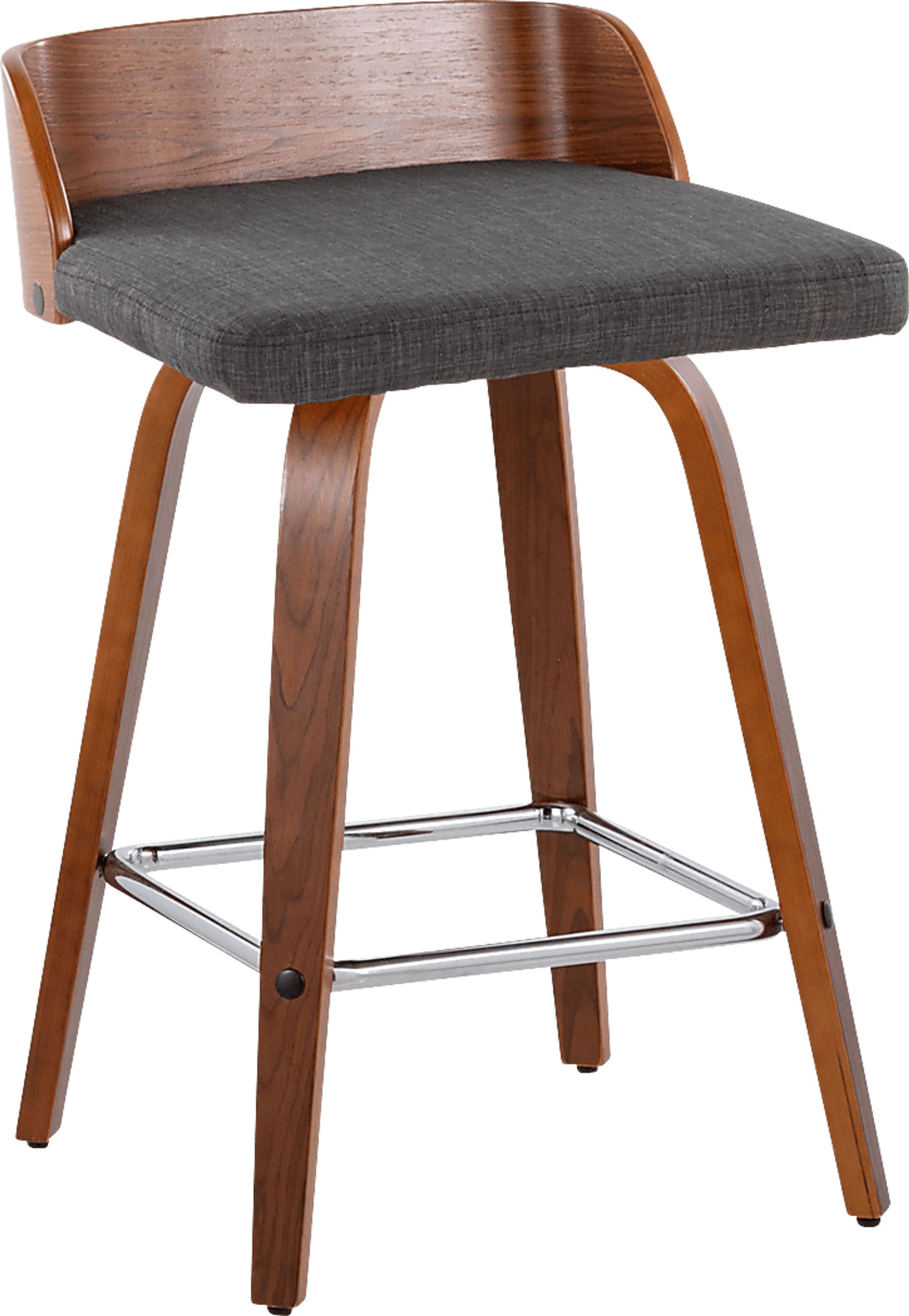 Wetherburn II Charcoal Swivel Counter Height Stool, Set of 2 - Image 3