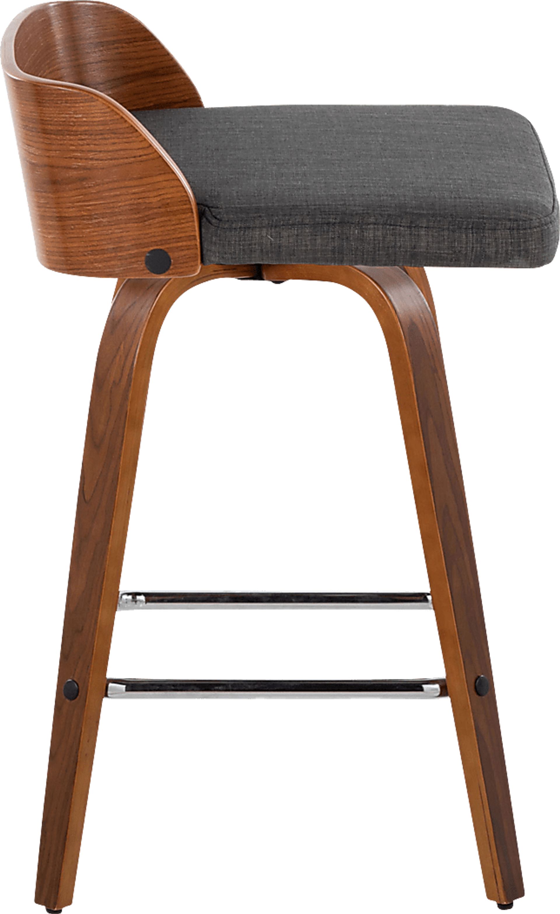 Wetherburn II Charcoal Swivel Counter Height Stool, Set of 2 - Image 7