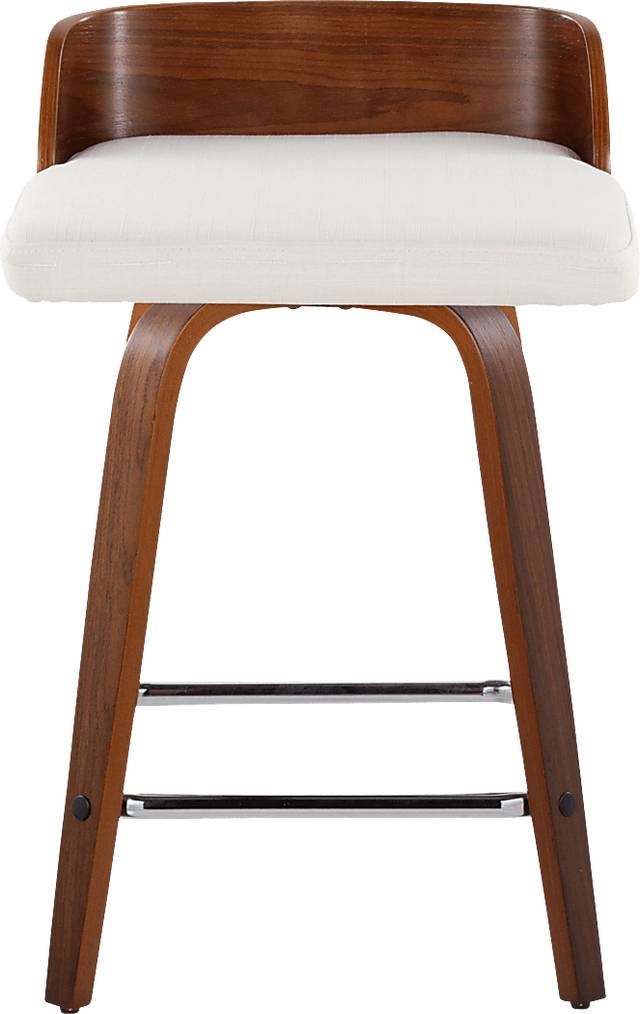 Wetherburn II Cream 24" Swivel Counter Height Stool, Set of 2 - Thumbnail - Image 4