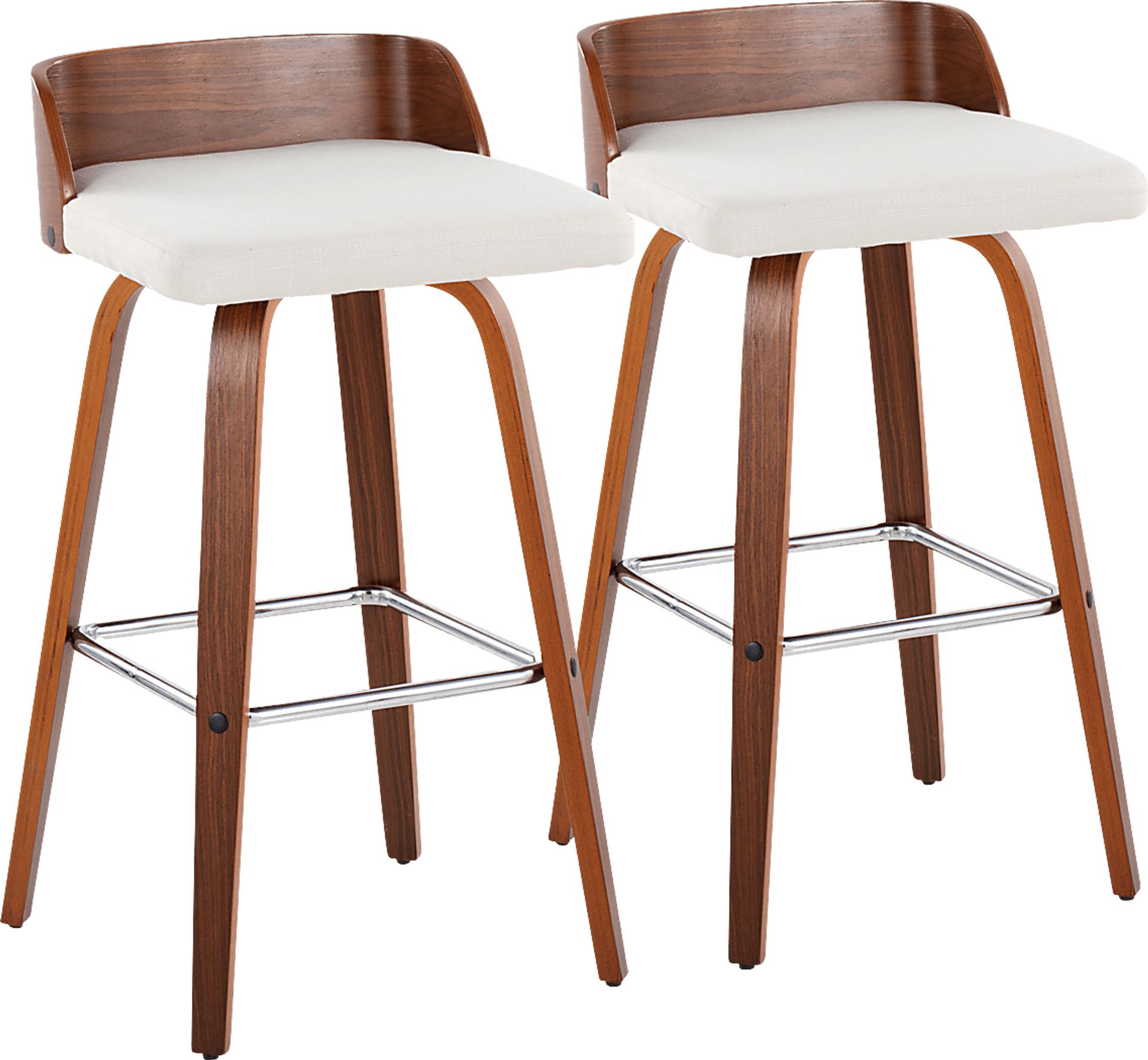 Wetherburn II Cream Swivel Barstool, Set of 2 - Image 1