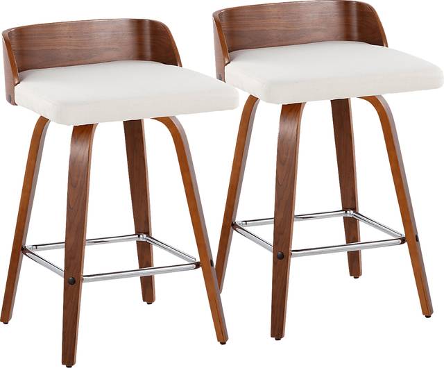 Wetherburn II Cream Swivel Counter Height Stool, Set of 2 - Thumbnail - Image 1