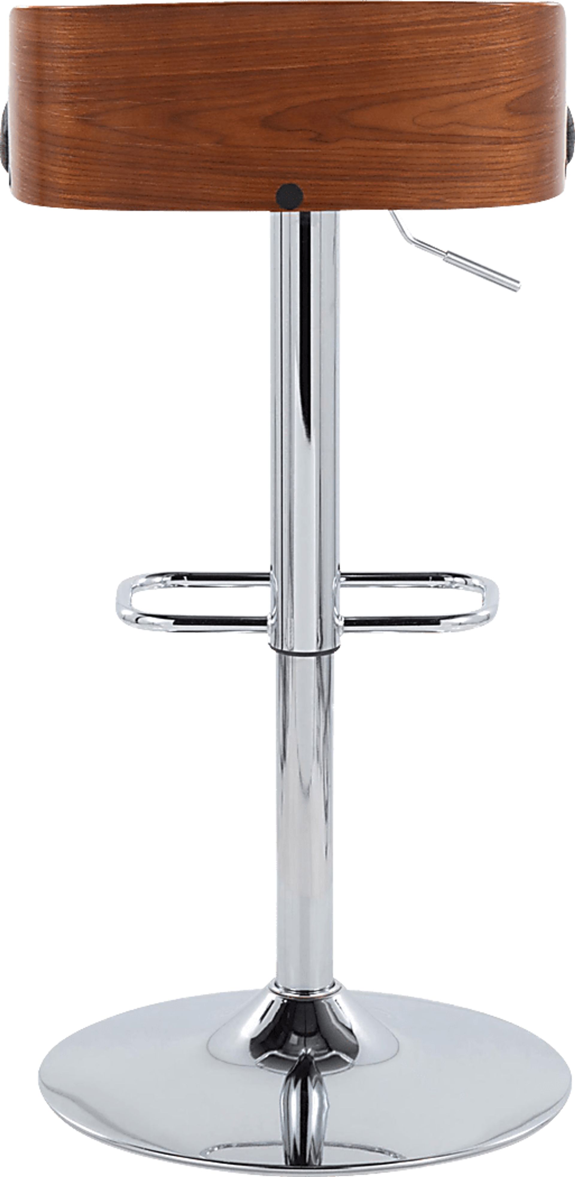 Wetherburn IV Charcoal Adjustable Swivel Barstool, Set of 2 - Image 5