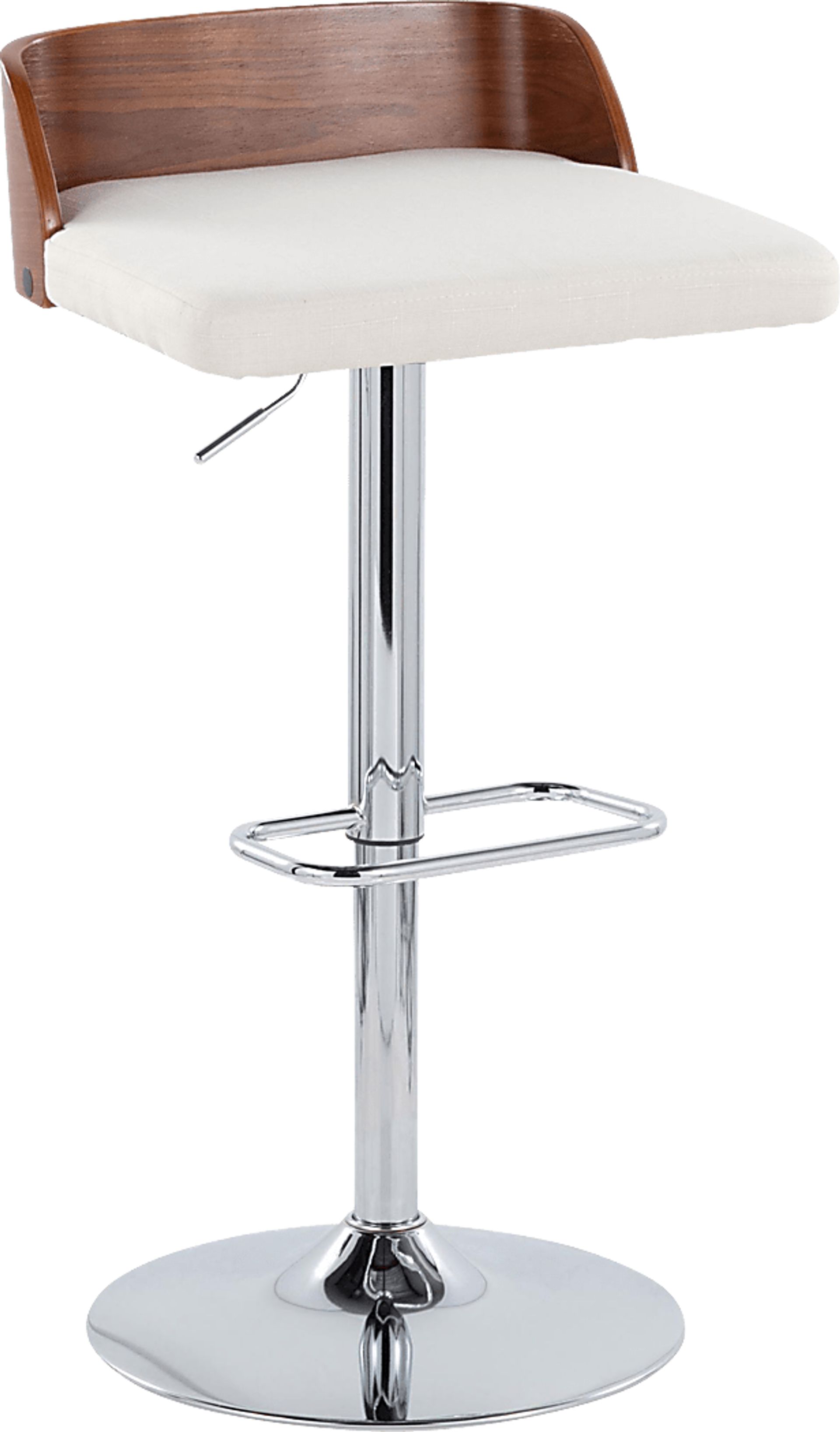 Wetherburn IV Cream Adjustable Swivel Barstool, Set of 2 - Image 3