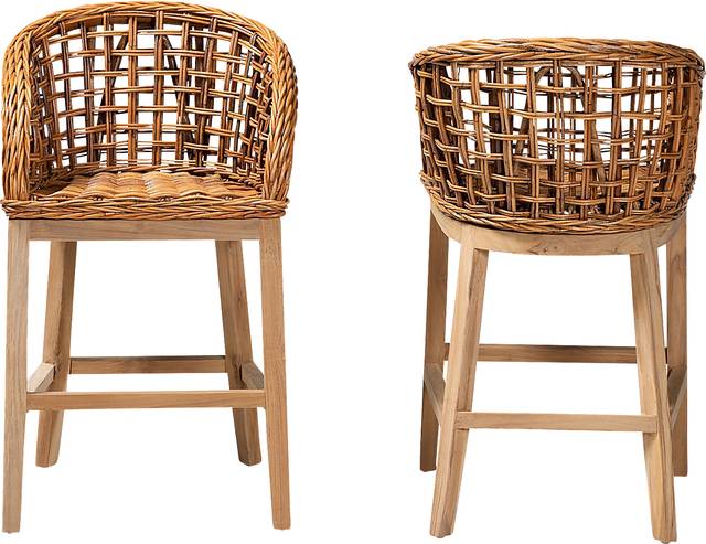 Wetherell Brown Counter Stool, Set of 2 - Thumbnail - Image 3