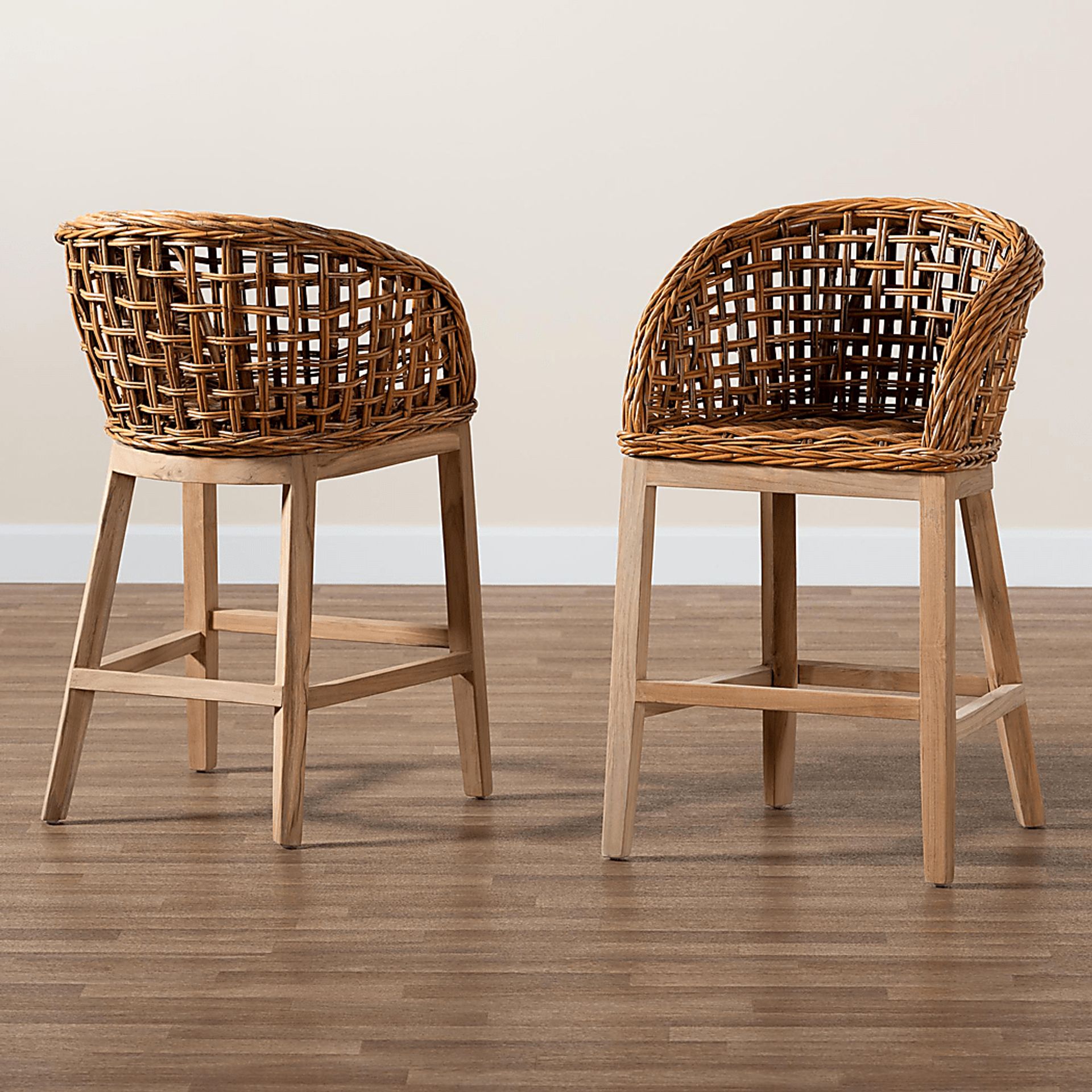 Wetherell Brown Counter Stool, Set of 2 - Image 8