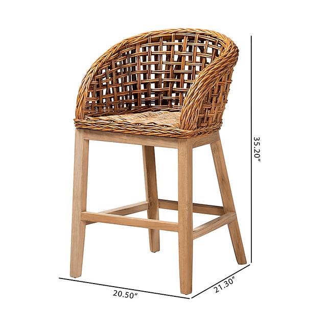 Wetherell Brown Counter Stool, Set of 2 - Thumbnail - Image 9