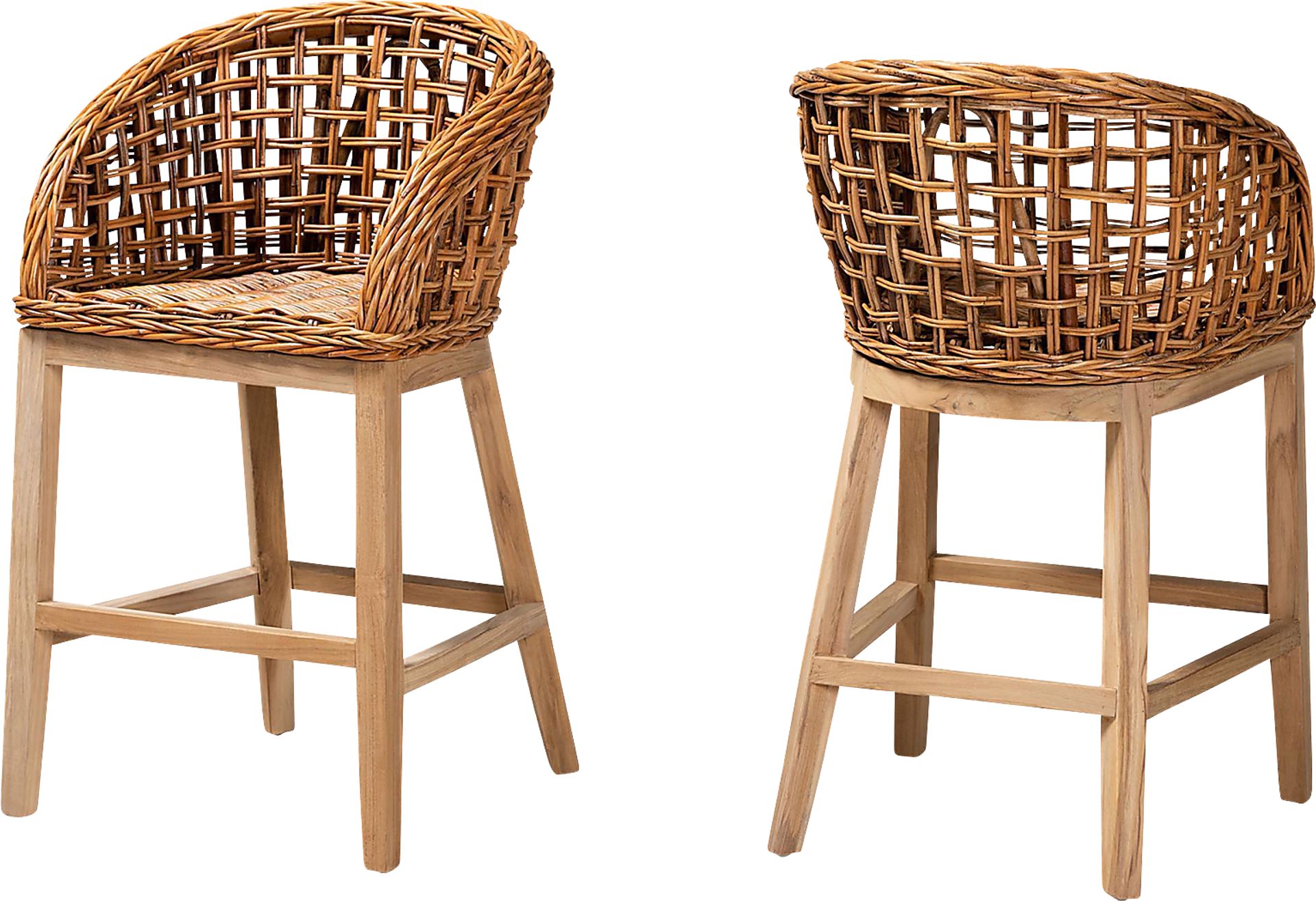 Wetherell Brown Counter Stool, Set of 2 - Image 1