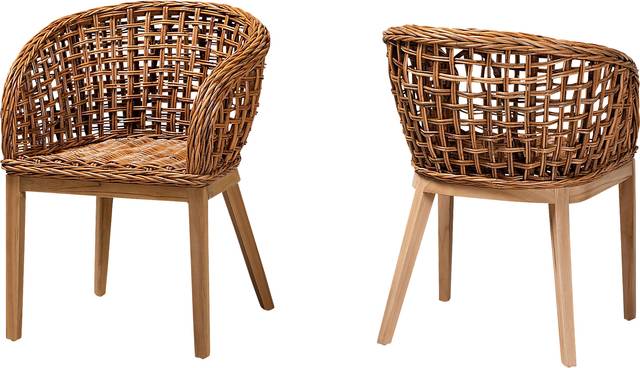 Wetherell Brown Dining Chair, Set of 2 - Thumbnail - Image 1