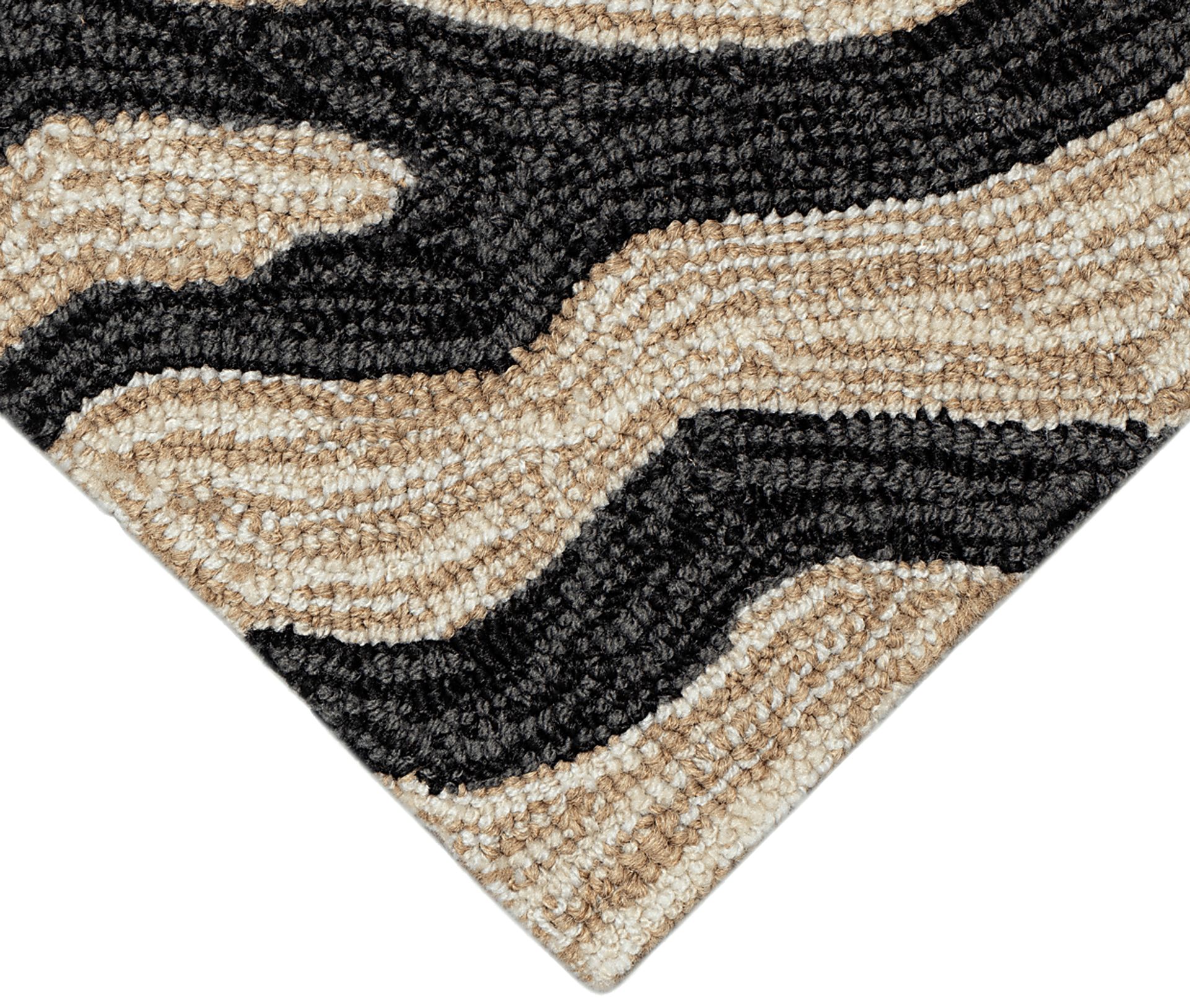 Weto Black 5' x 7'6 Indoor/Outdoor Rug - Image 6