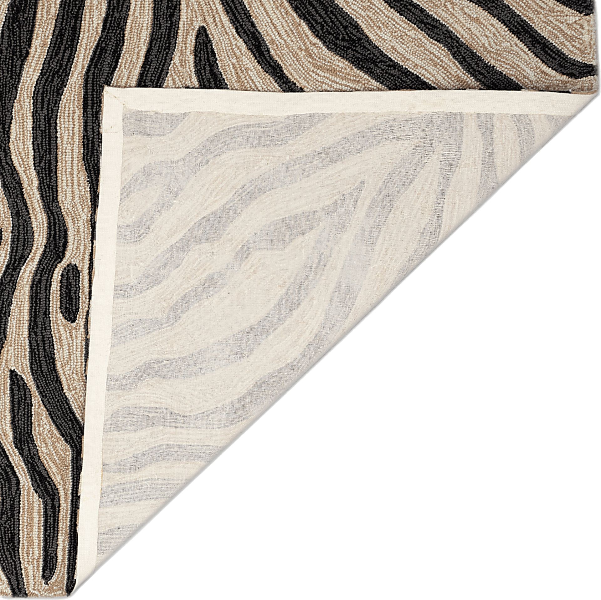 Weto Black 5' x 7'6 Indoor/Outdoor Rug - Image 7