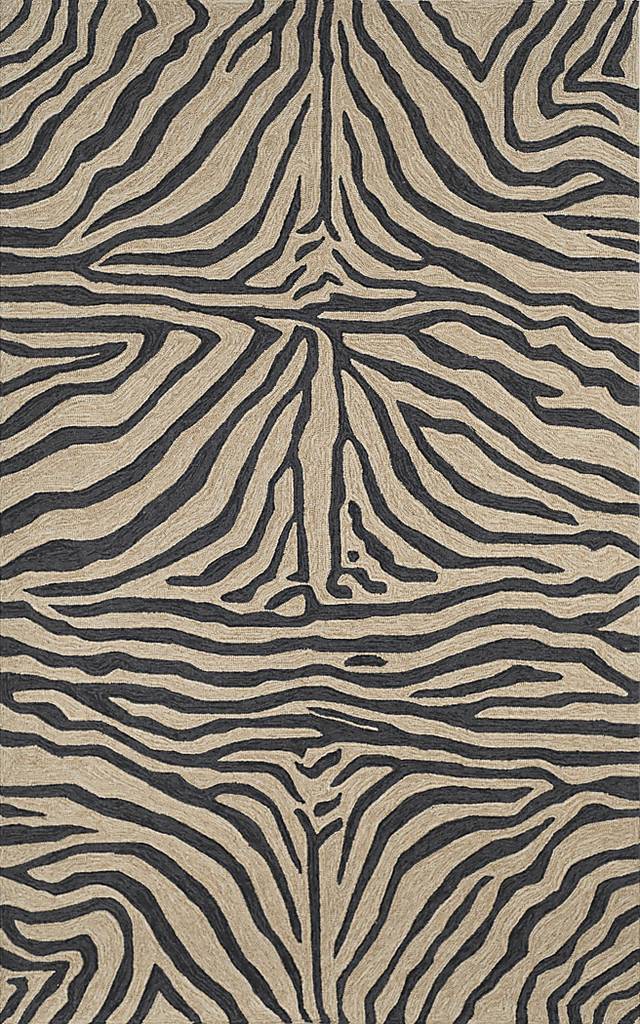 Weto Black 5' x 7'6 Indoor/Outdoor Rug - Thumbnail - Image 1