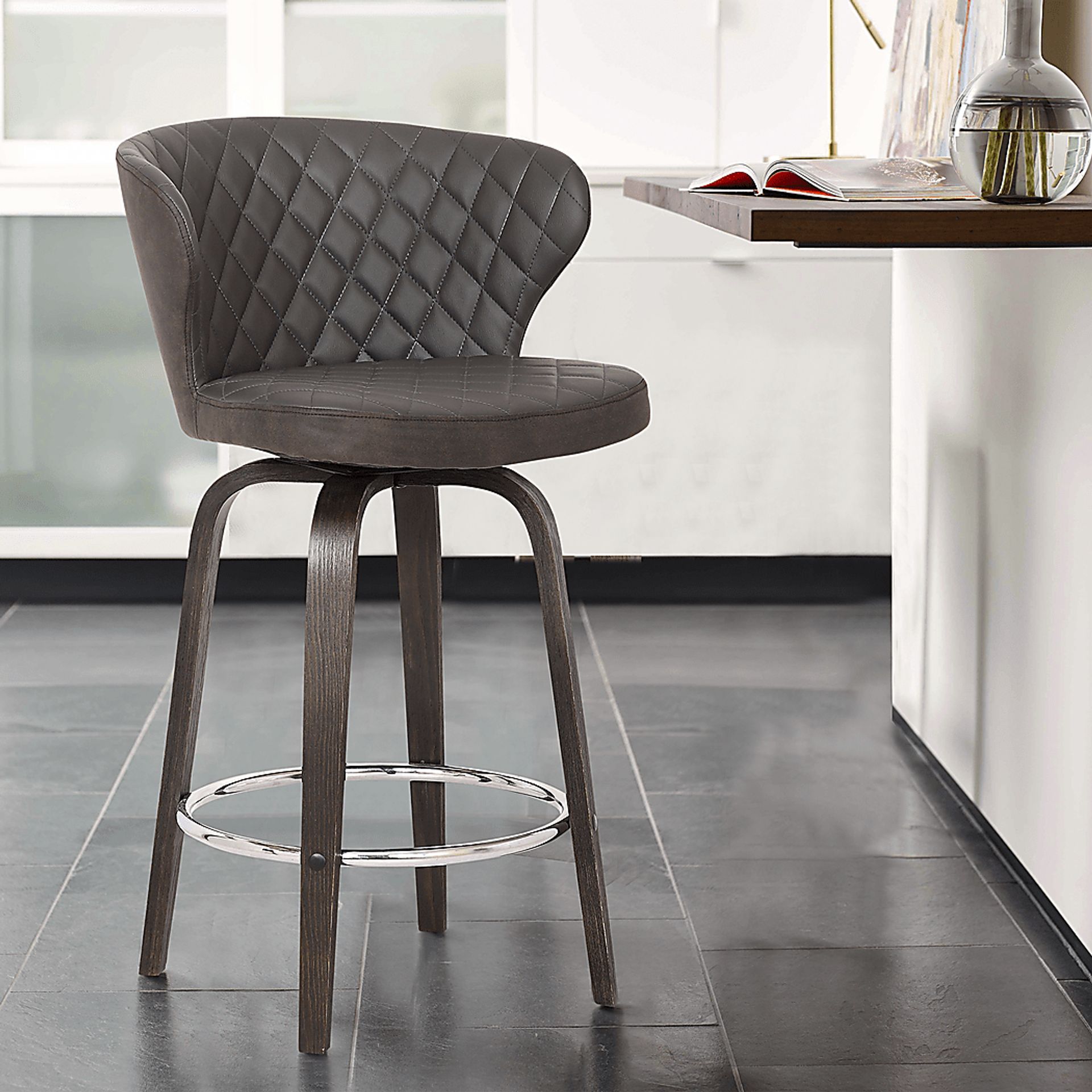 Wettzel Brown Bar Stool - Image 2
