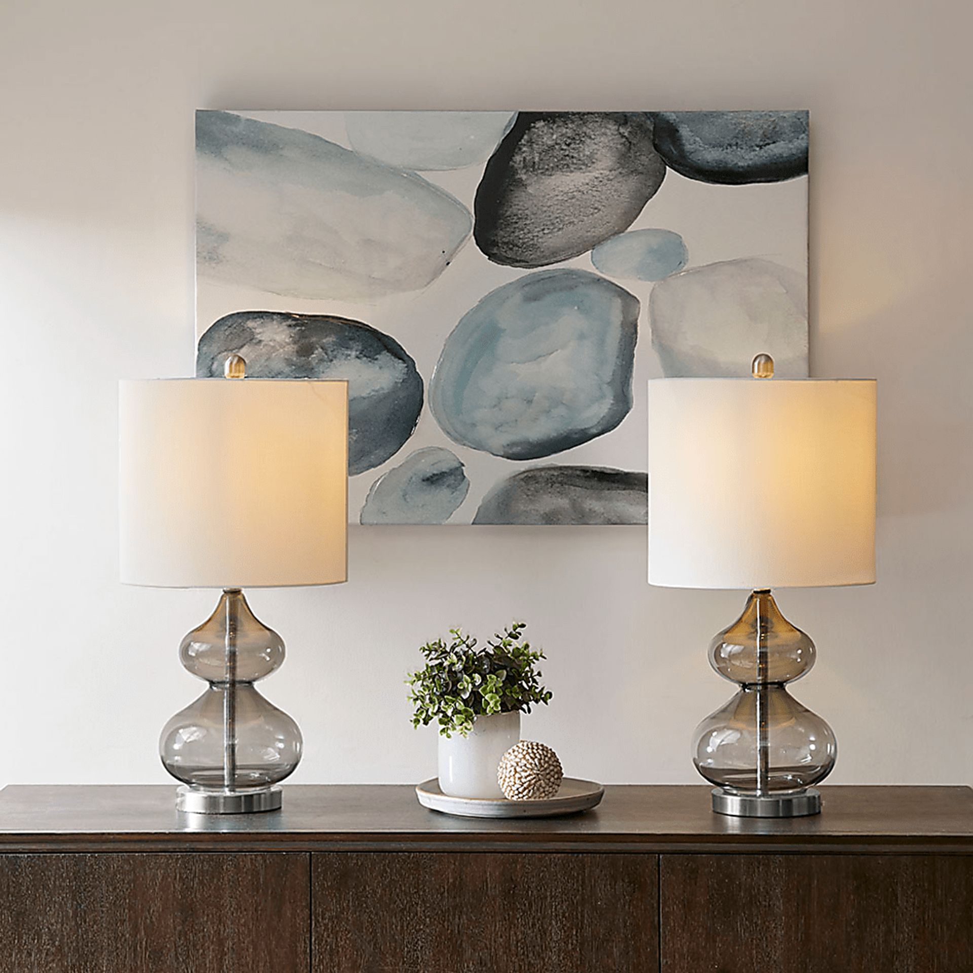 Wetzel Hollow Gray Lamp, Set of 2 - Image 6