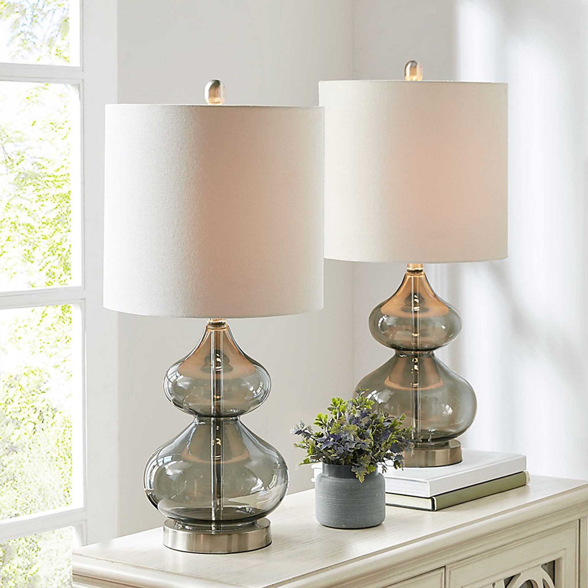 Wetzel Hollow Gray Lamp, Set of 2 - Image 8