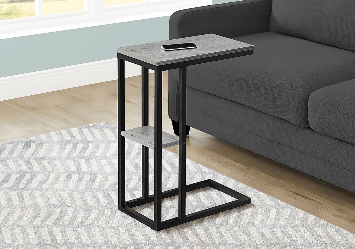 Wewatta Gray Accent Table | Rooms to Go - Gray And White Living Room Accent Tables