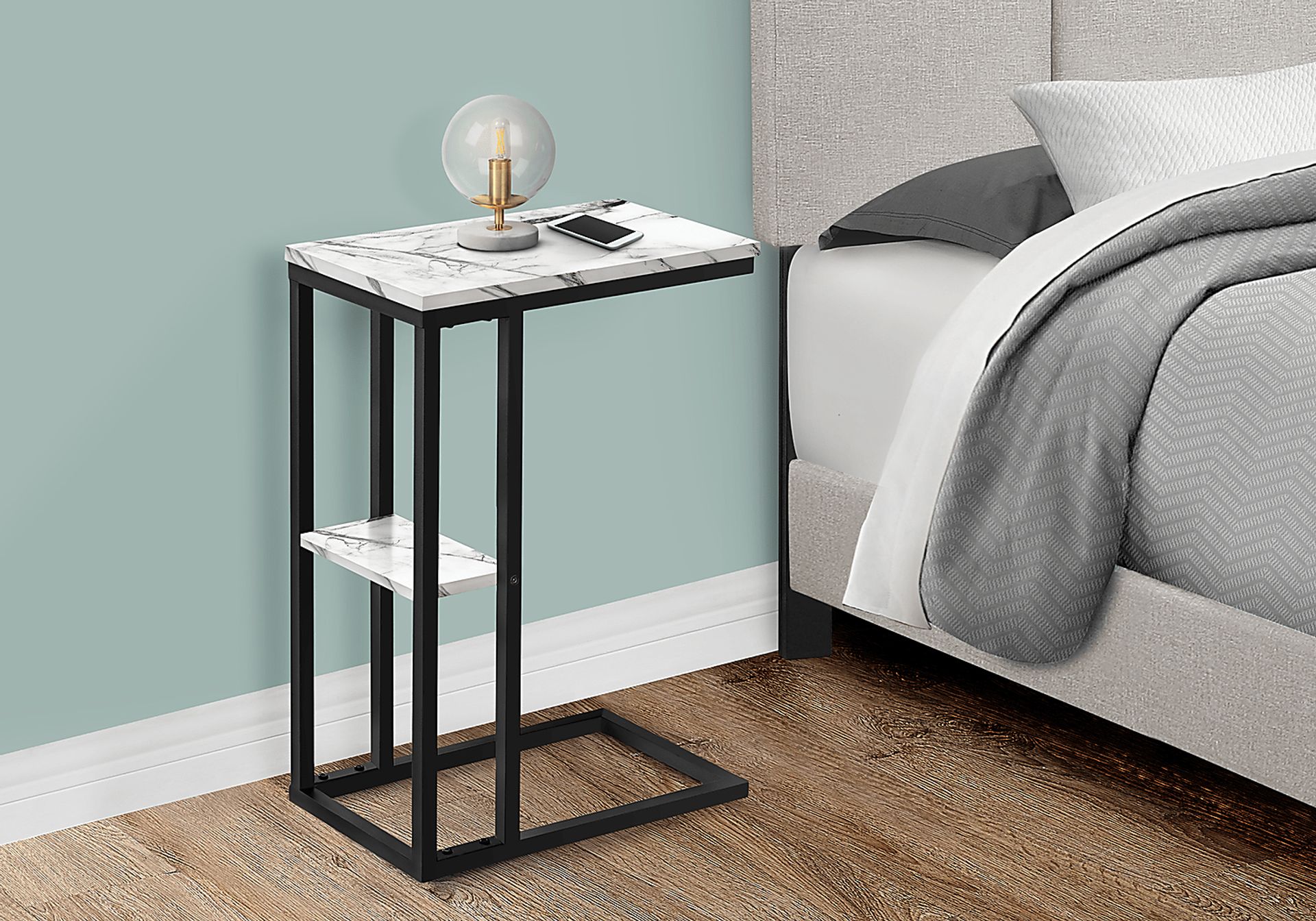 Wewatta White Marble Accent Table - Image 12