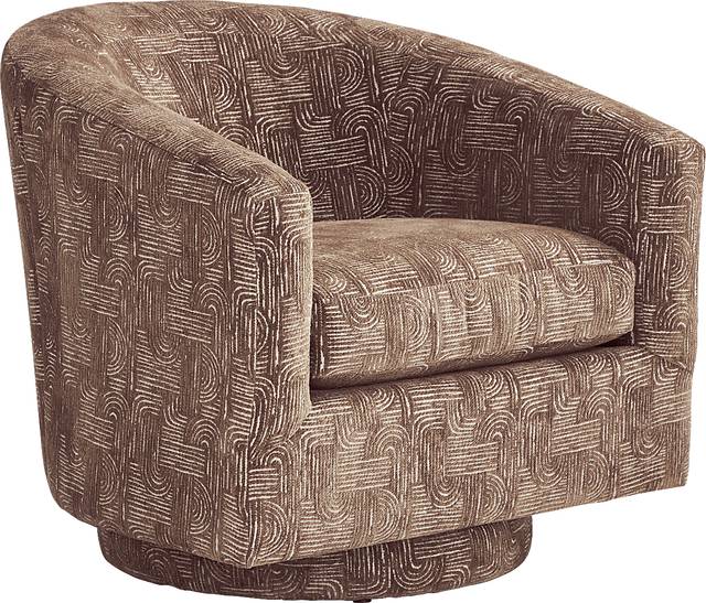 Wexley Beige Swivel Accent Chair - Thumbnail - Image 1