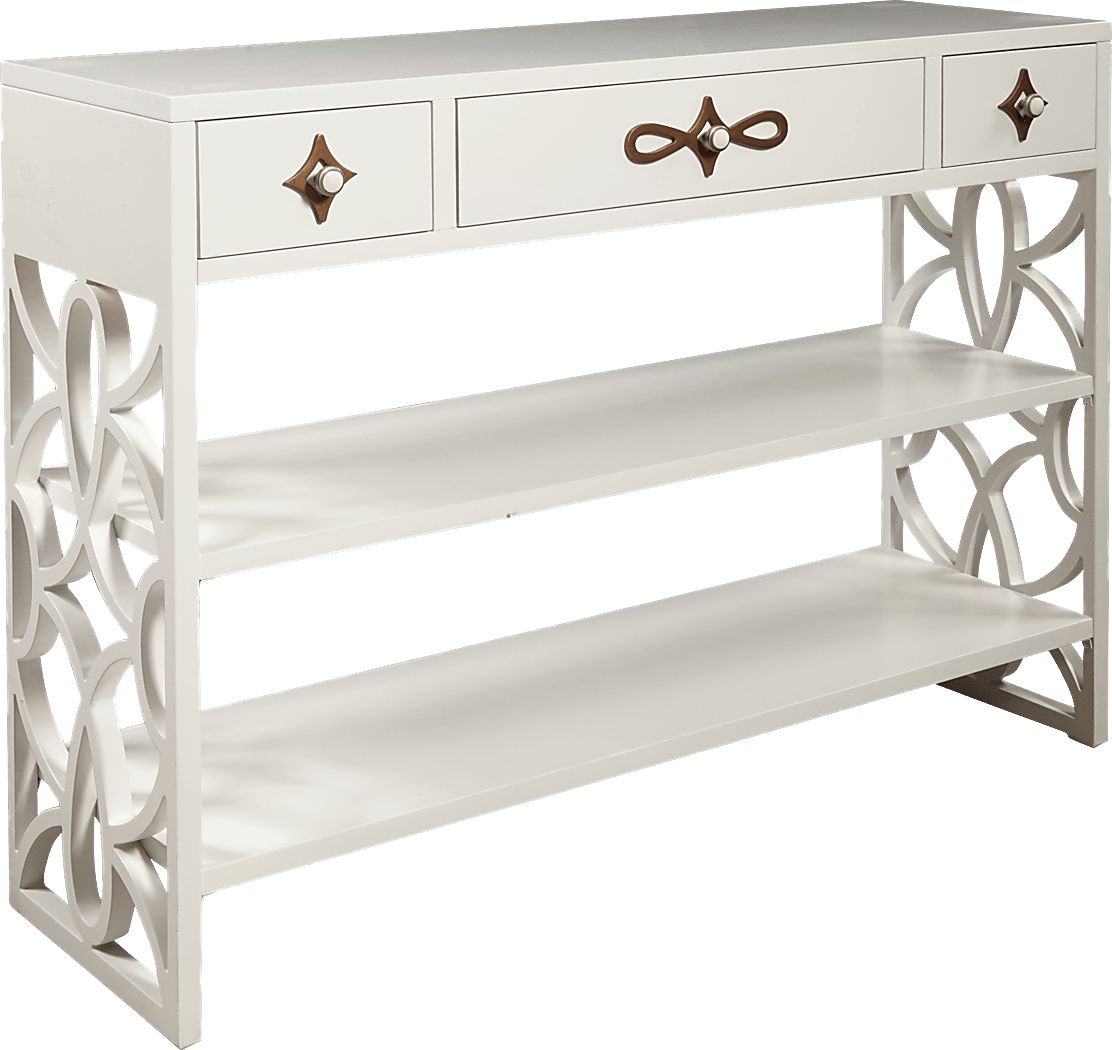 Weyman White Console Table Rooms To Go