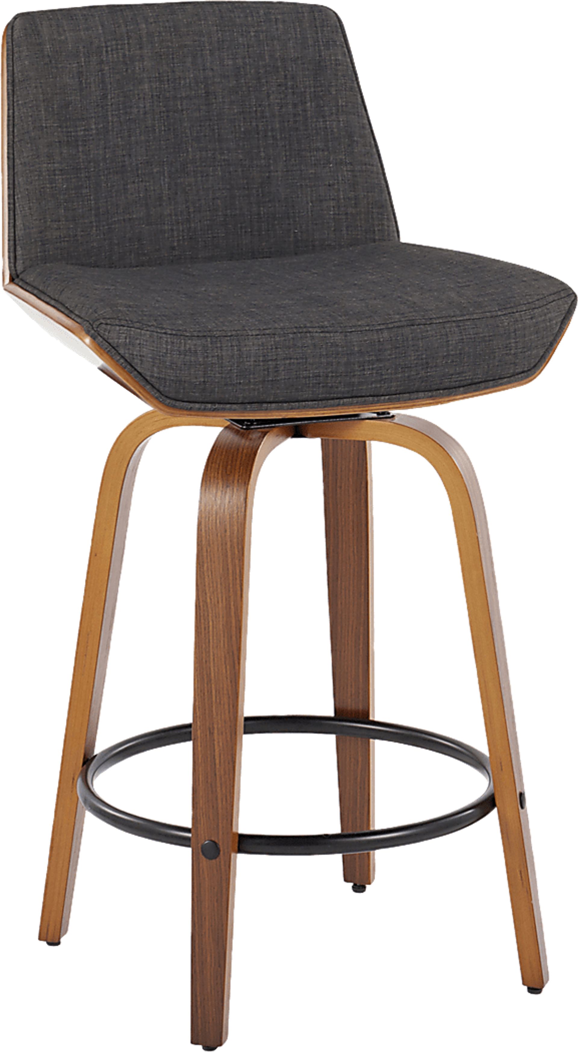 Weymanda I Black Swivel Counter Height Stool, Set of 2 - Image 6