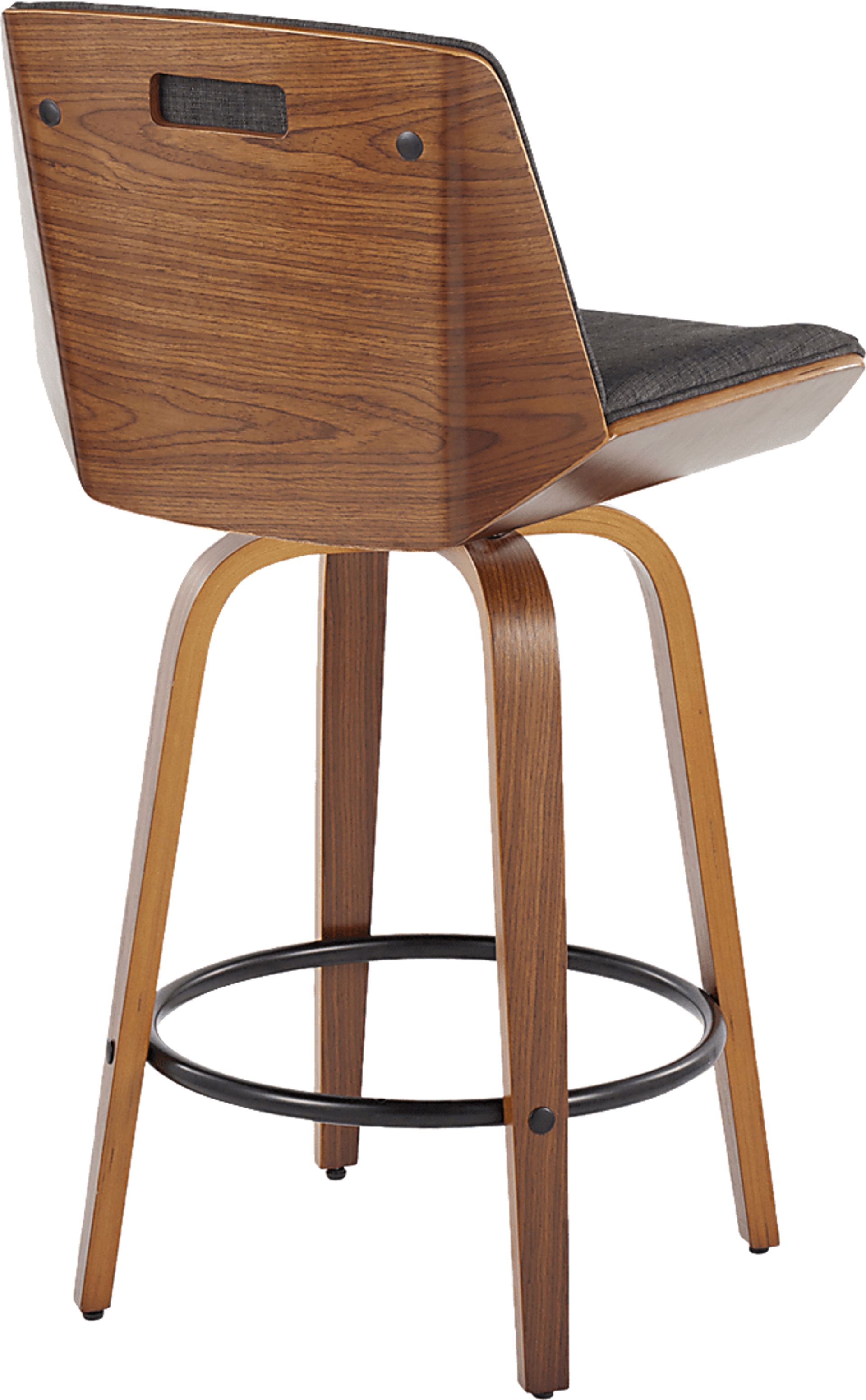 Weymanda I Black Swivel Counter Height Stool, Set of 2 - Image 8