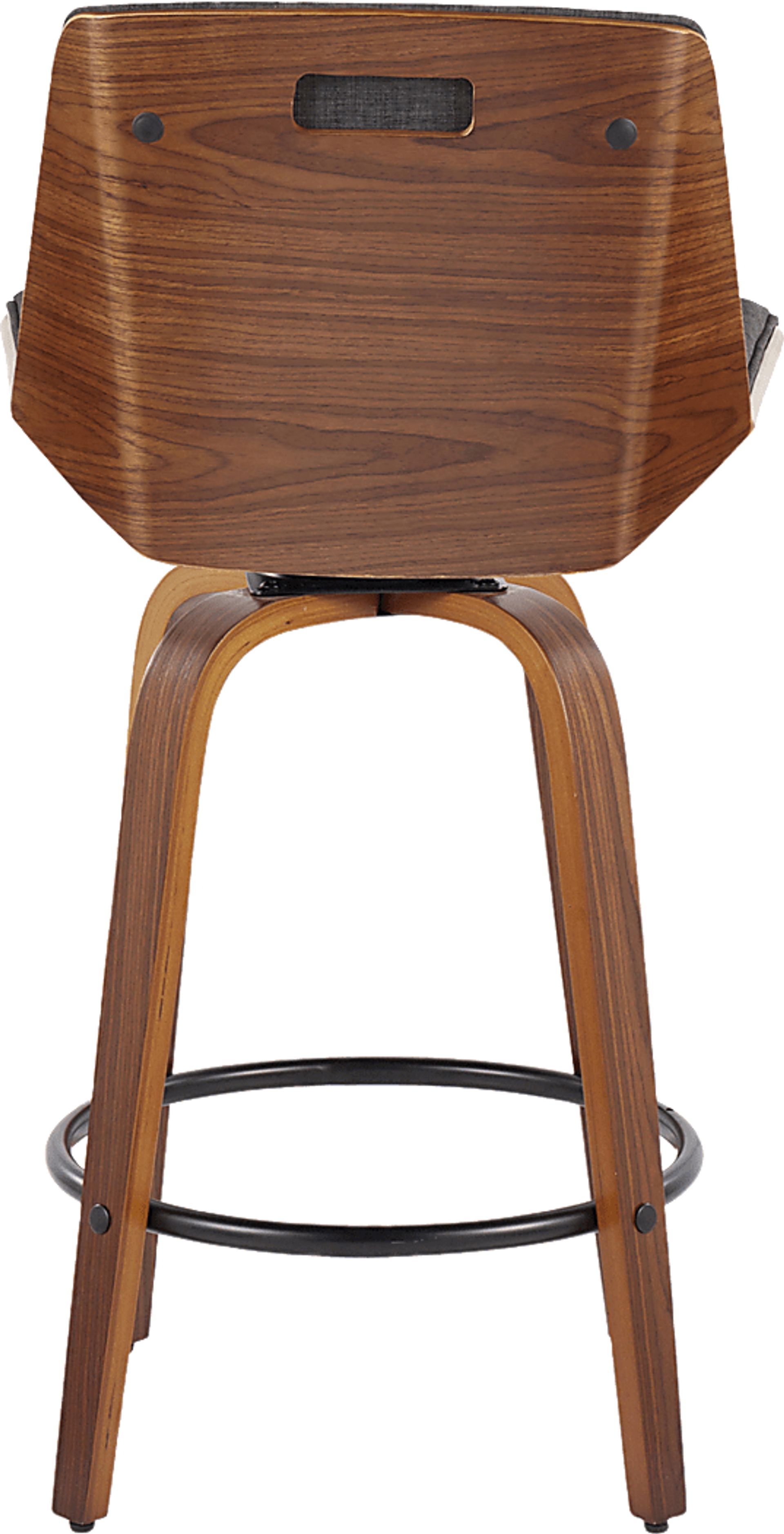 Weymanda I Black Swivel Counter Height Stool, Set of 2 - Image 9