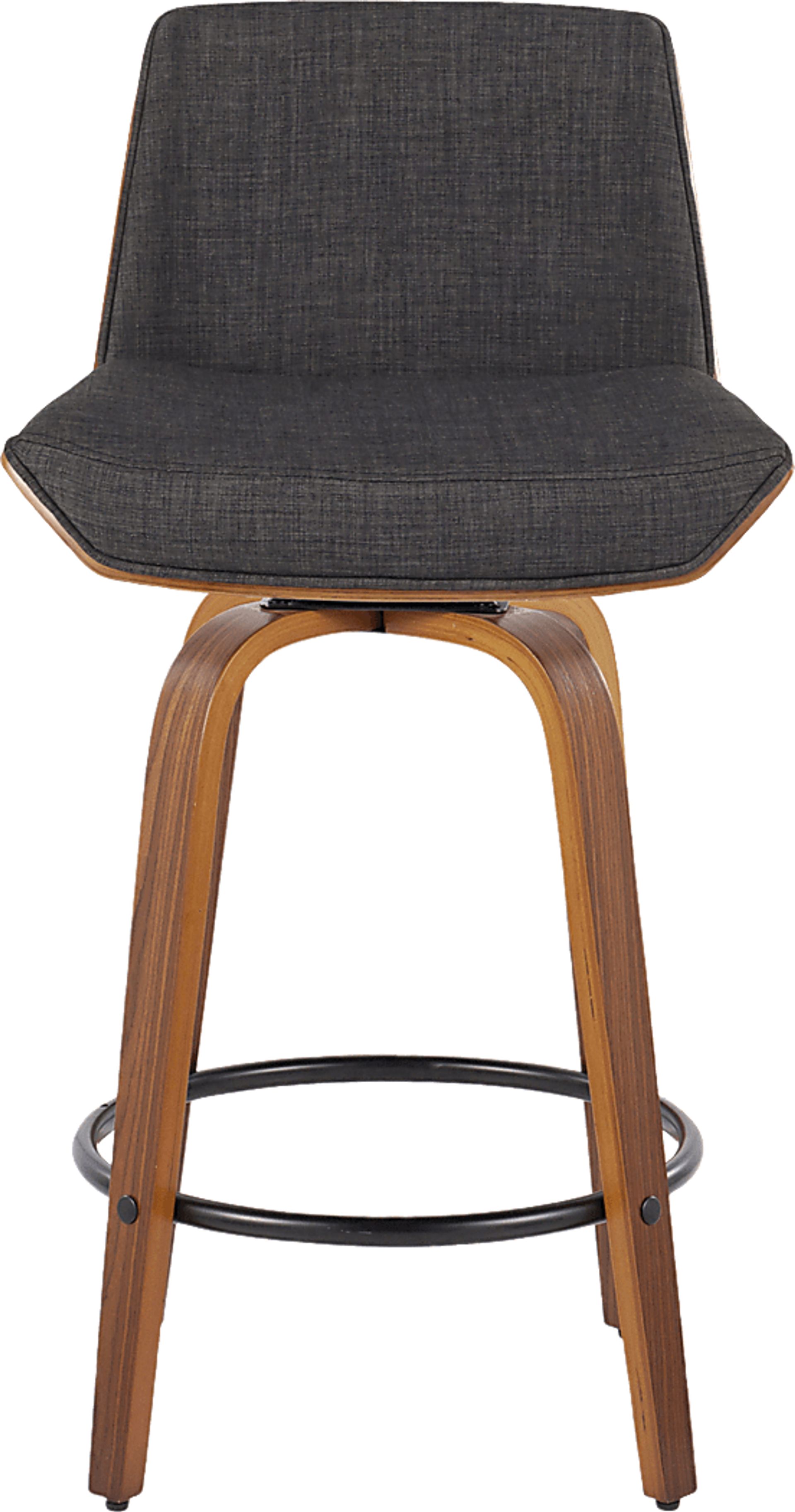 Weymanda I Black Swivel Counter Height Stool, Set of 2 - Image 10