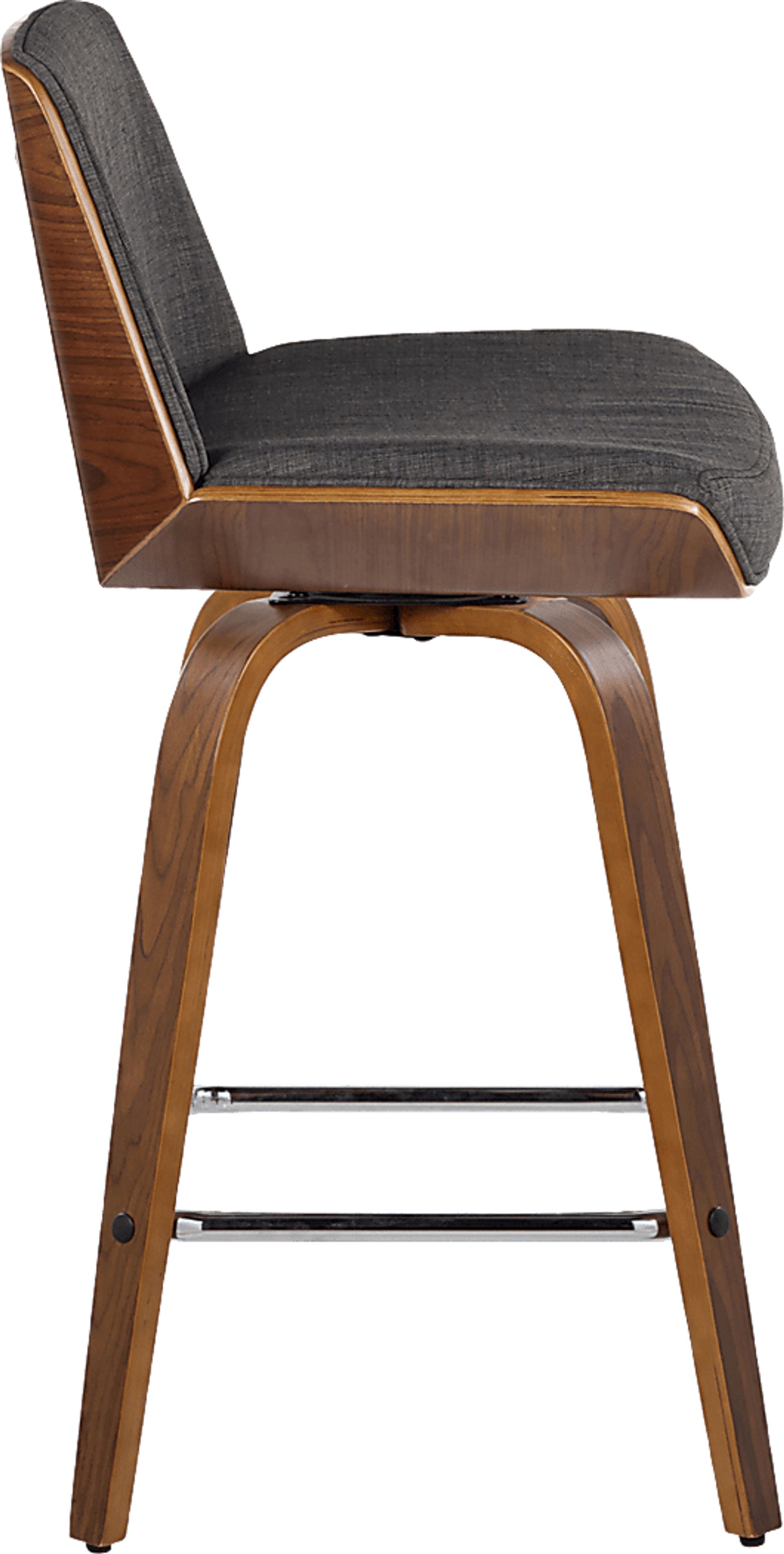 Weymanda II Charcoal Swivel Counter Height Stool, Set of 2 - Image 7