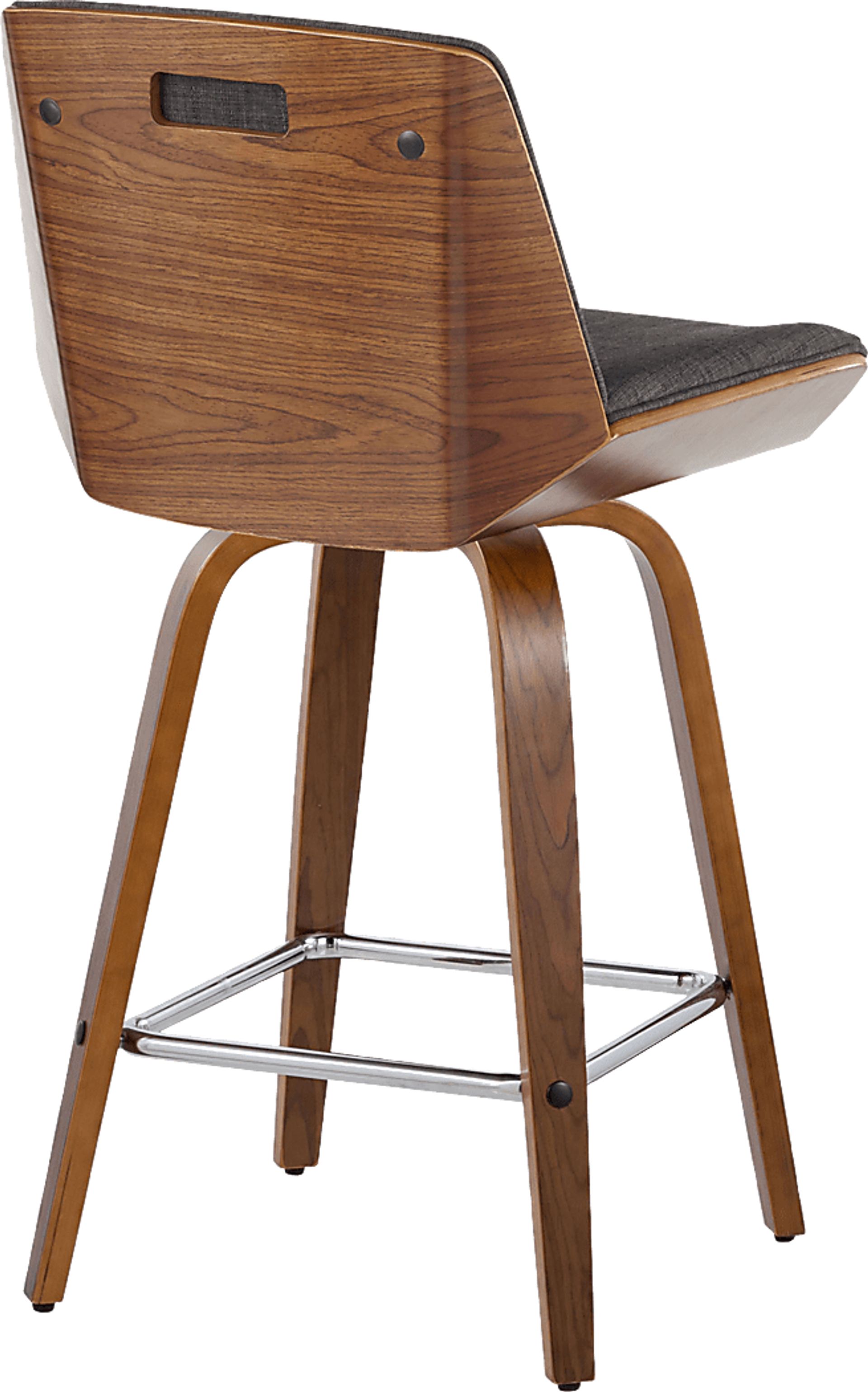 Weymanda II Charcoal Swivel Counter Height Stool, Set of 2 - Image 8