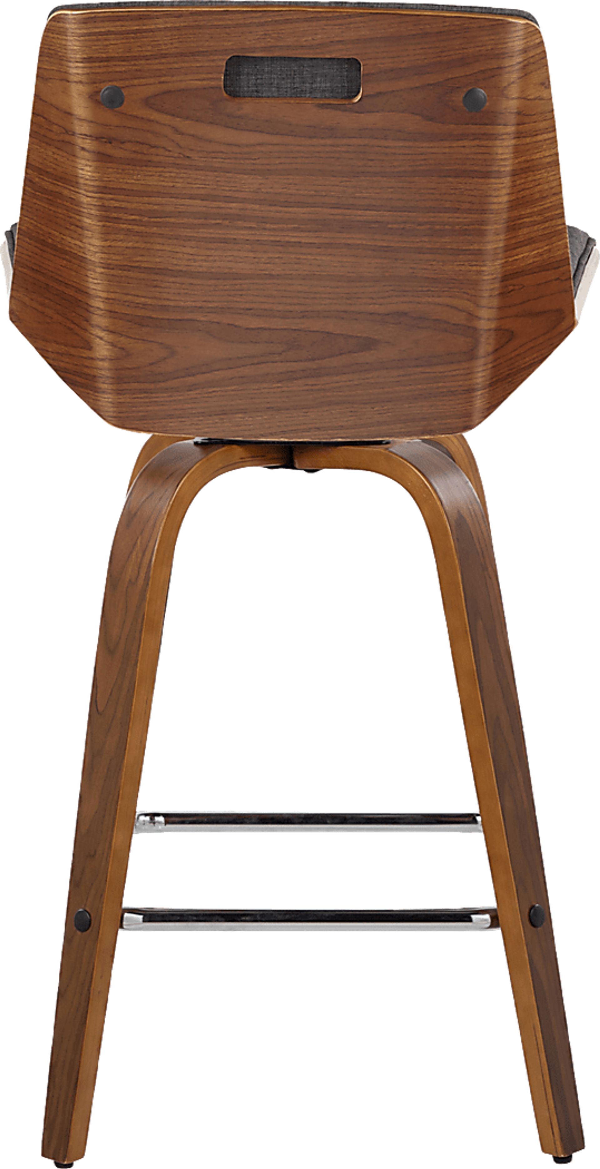 Weymanda II Charcoal Swivel Counter Height Stool, Set of 2 - Image 9