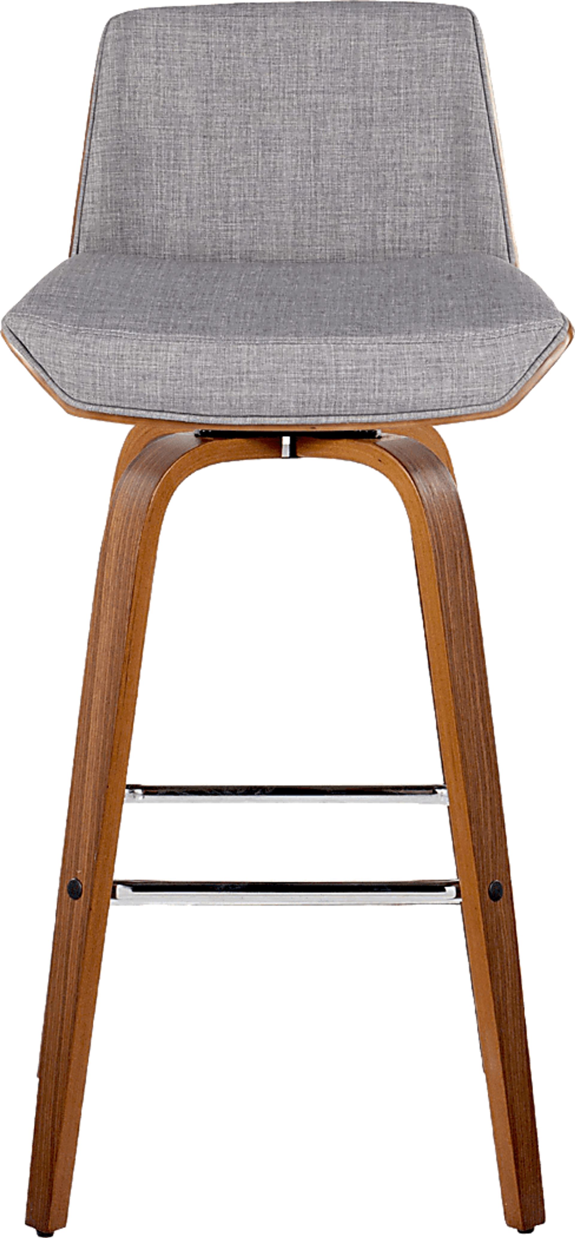 Weymanda II Gray Swivel Barstool, Set of 2 - Image 8
