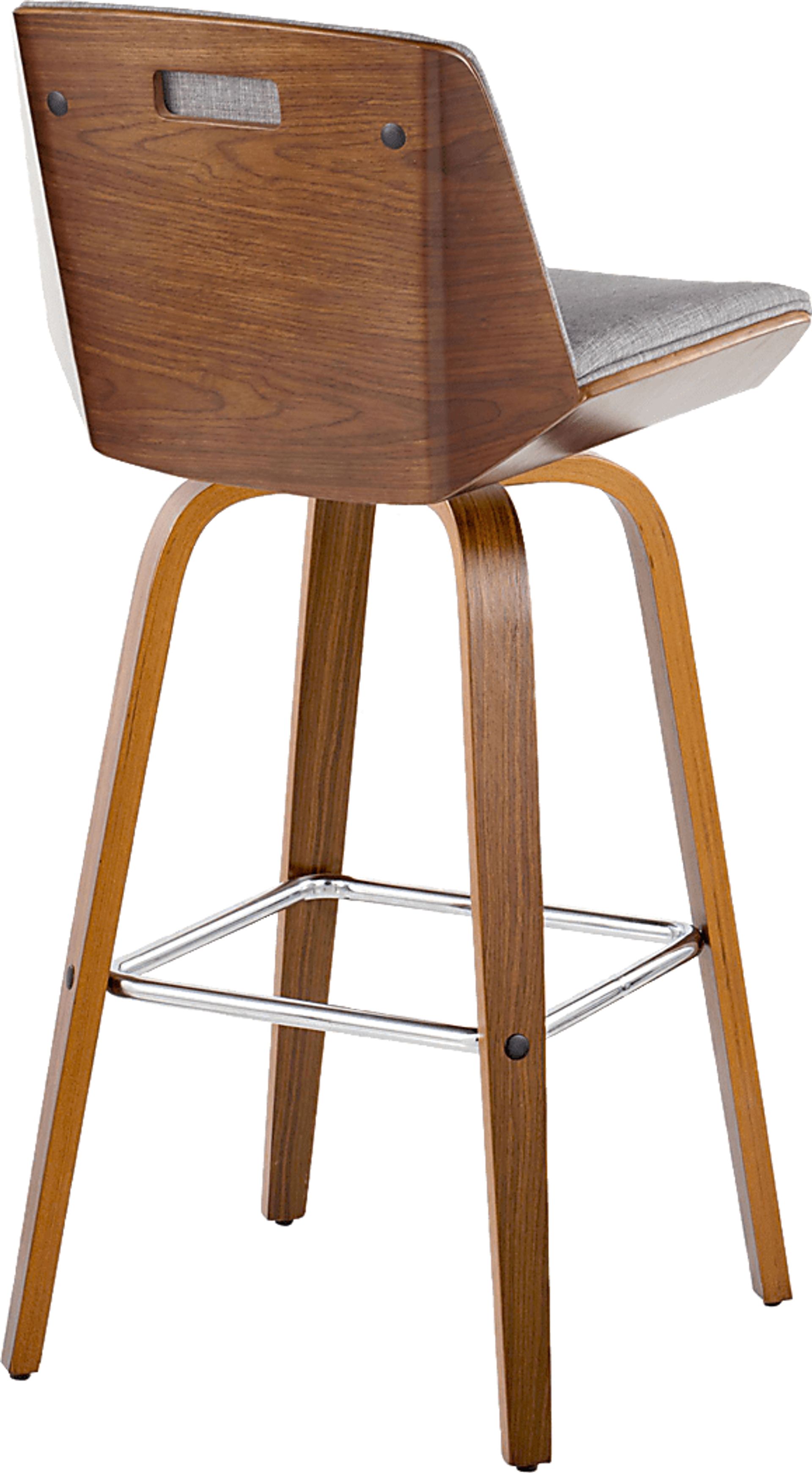 Weymanda II Gray Swivel Barstool, Set of 2 - Image 9