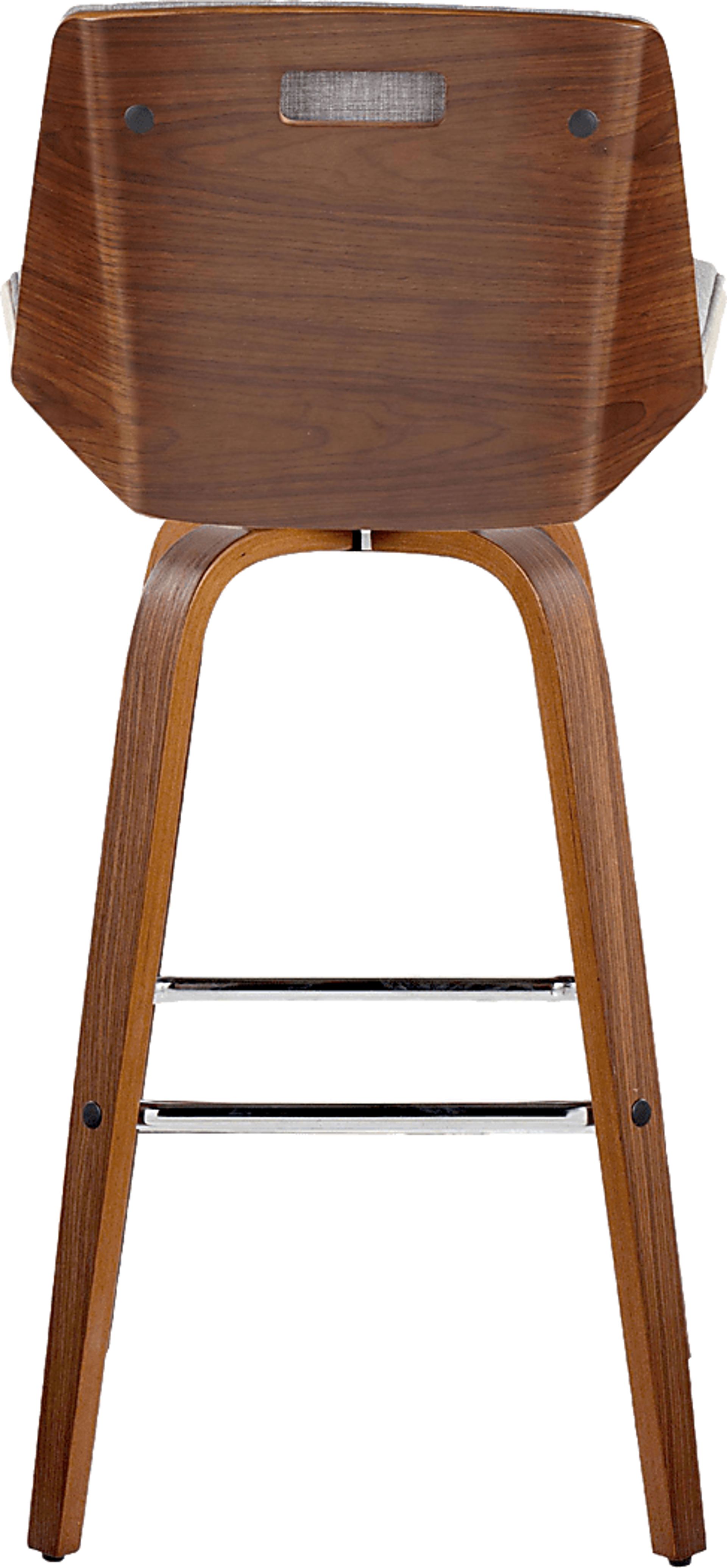 Weymanda II Gray Swivel Barstool, Set of 2 - Image 10