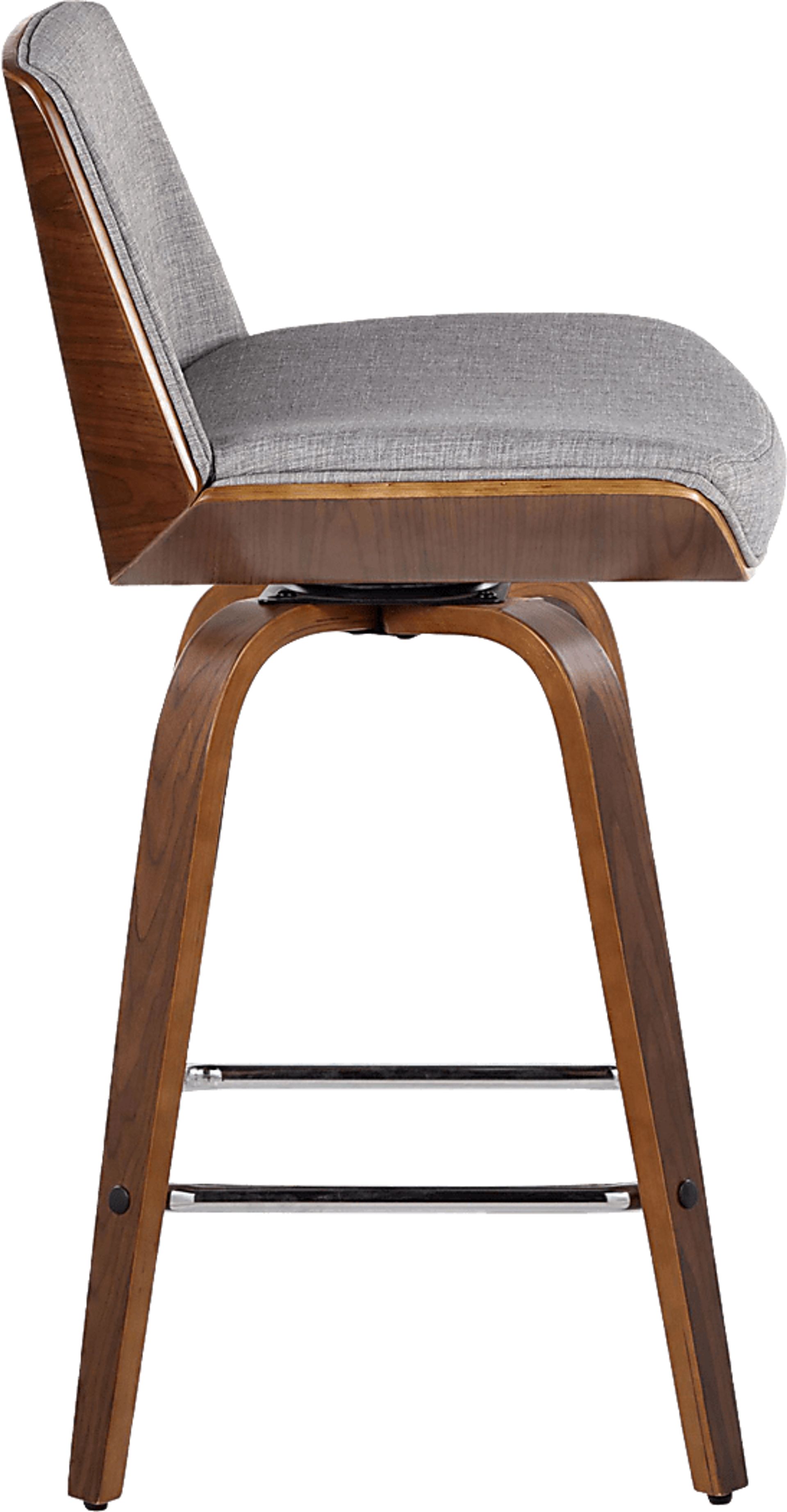 Weymanda II Gray Swivel Counter Height Stool, Set of 2 - Image 7