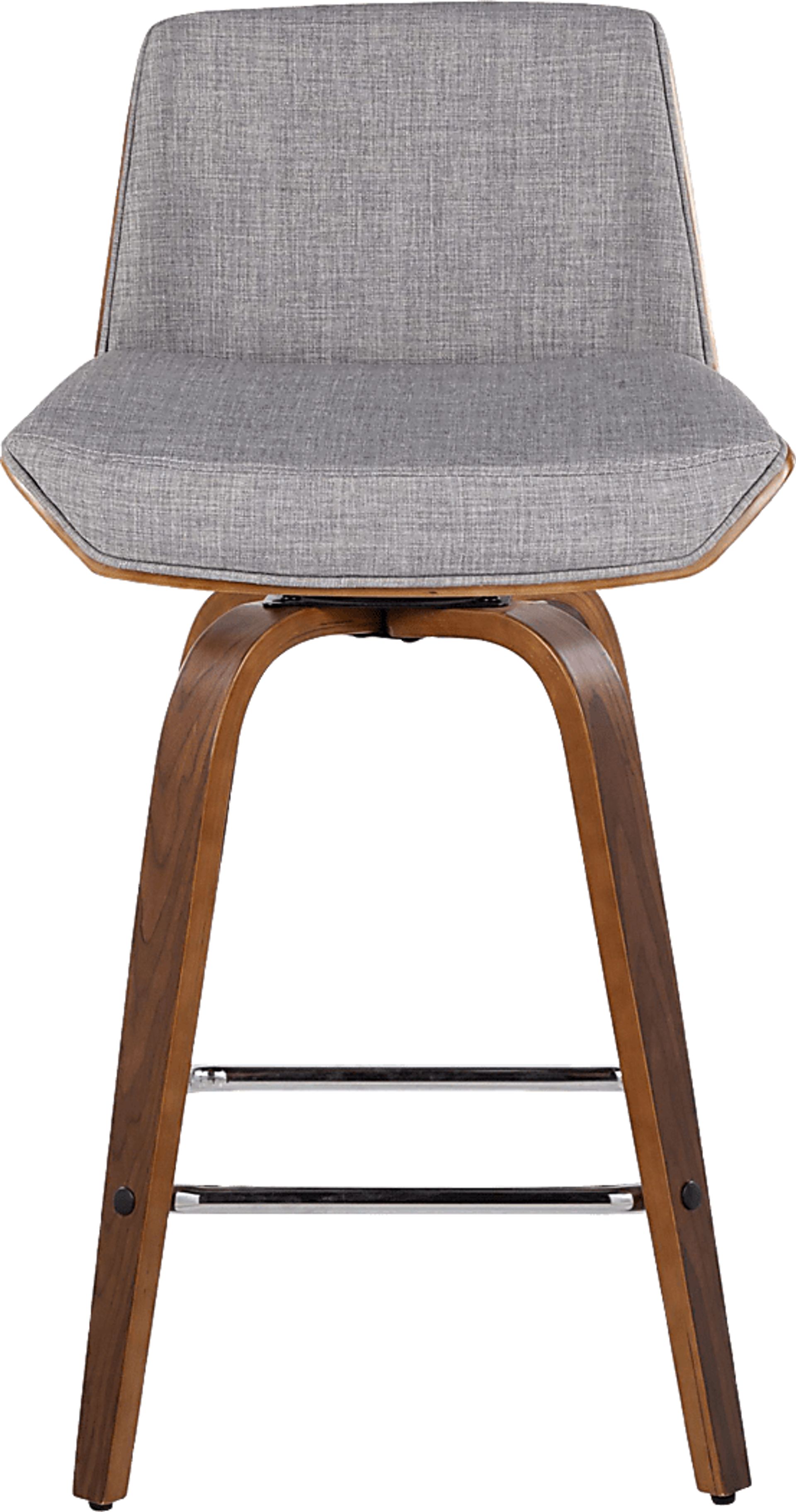 Weymanda II Gray Swivel Counter Height Stool, Set of 2 - Image 9