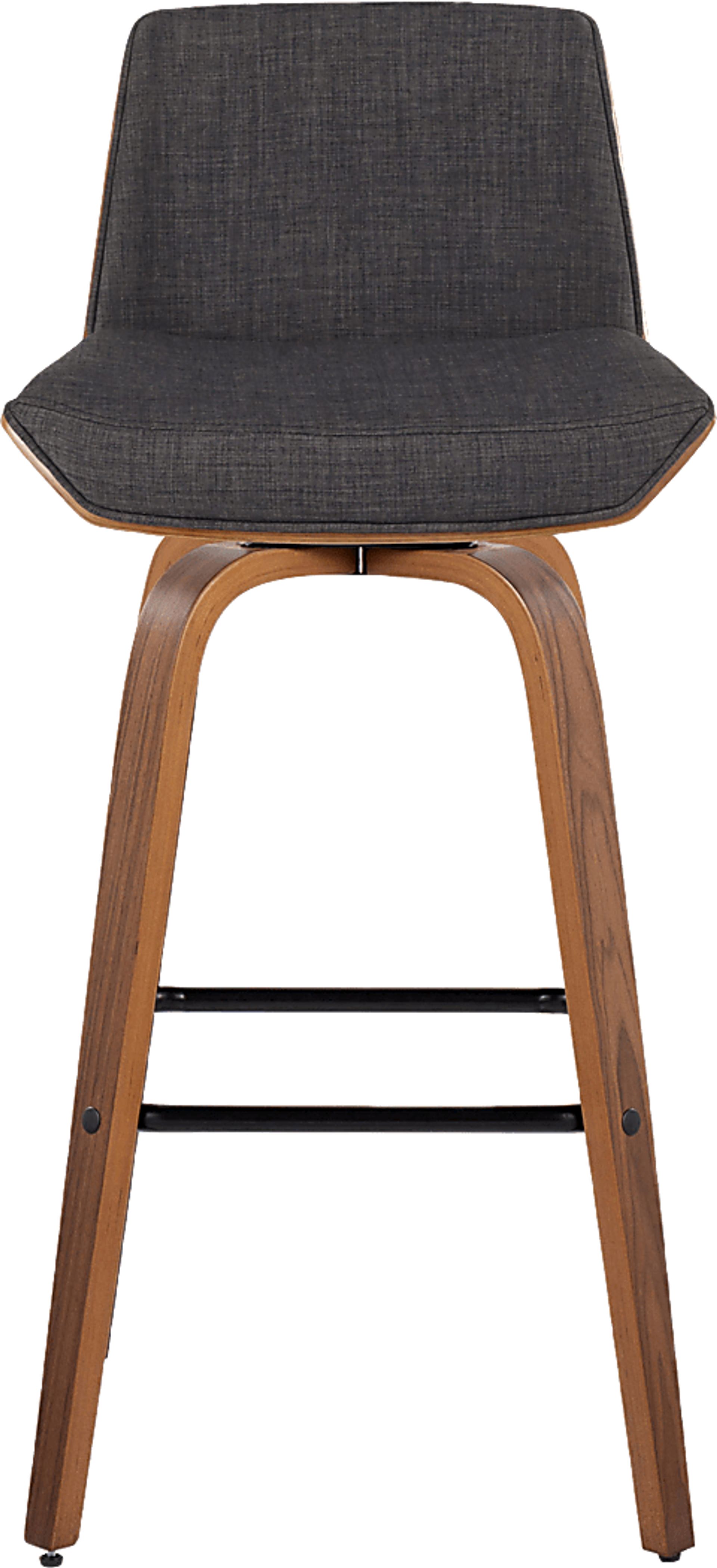 Weymanda III Charcoal Swivel Barstool, Set of 2 - Image 9