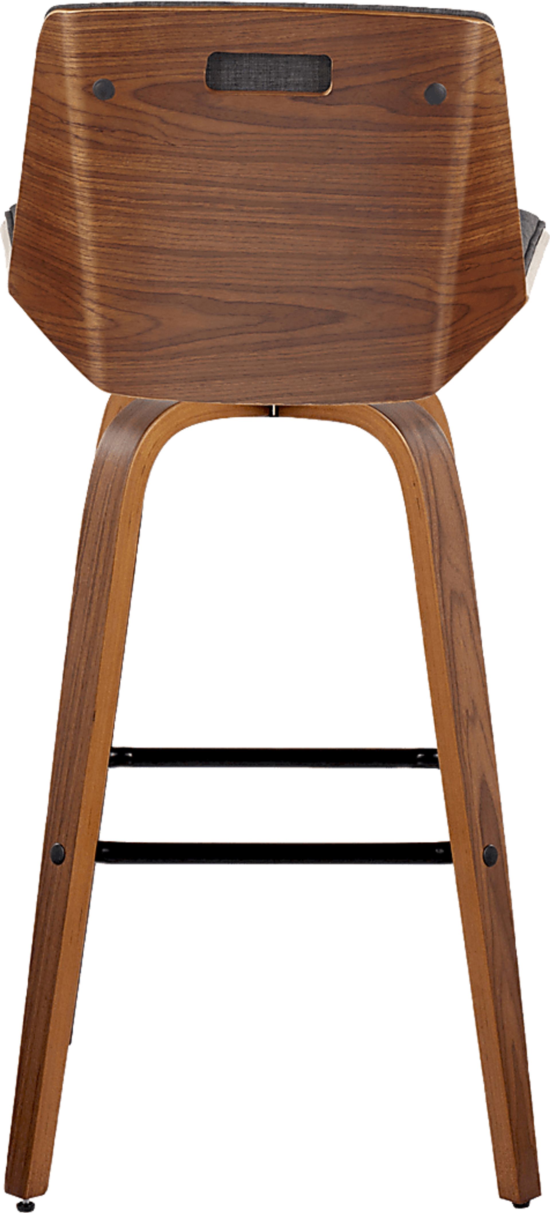 Weymanda III Charcoal Swivel Barstool, Set of 2 - Image 10