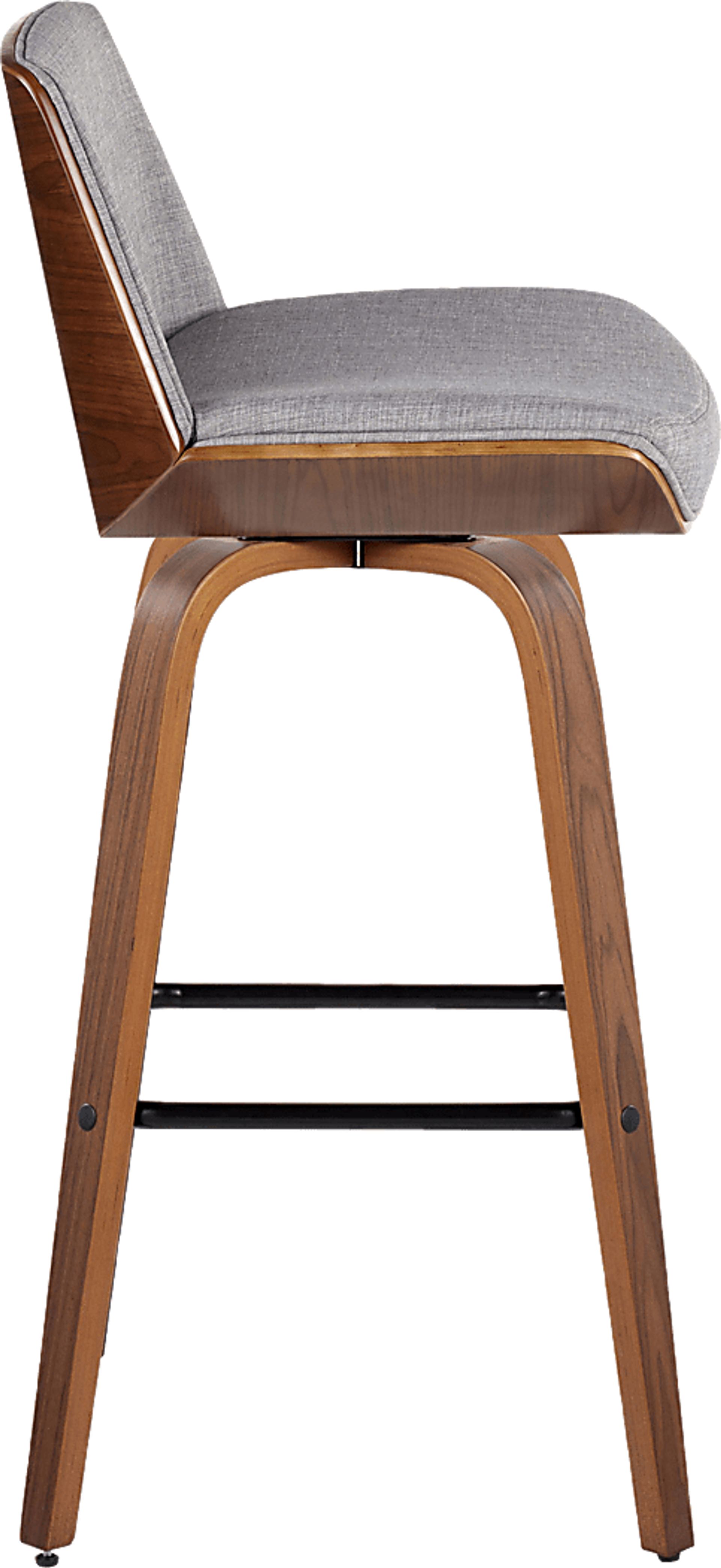 Weymanda III Gray Swivel Barstool, Set of 2 - Image 7