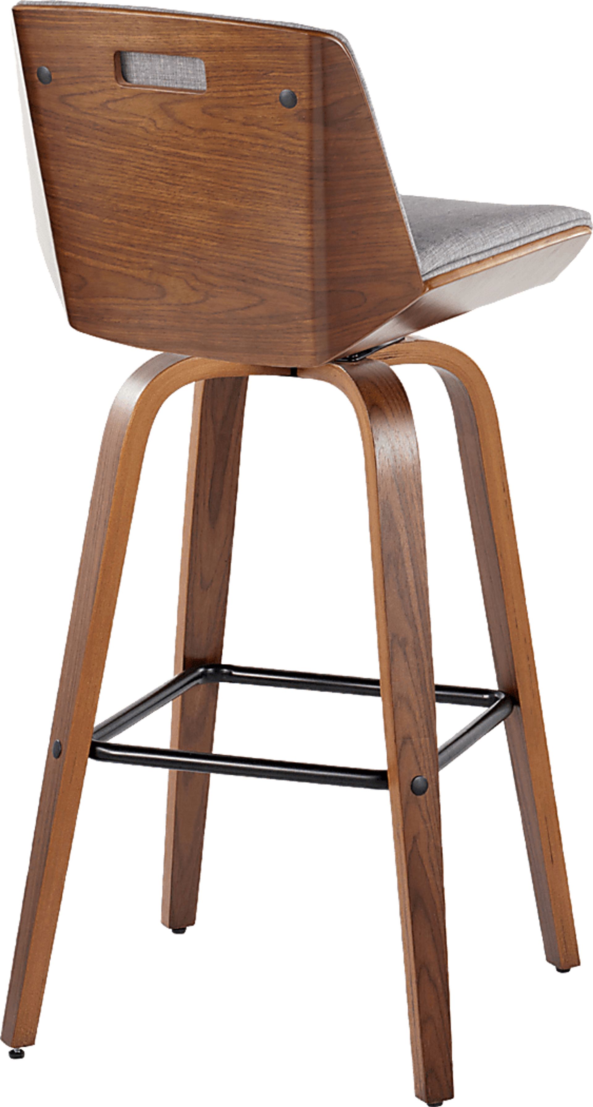 Weymanda III Gray Swivel Barstool, Set of 2 - Image 8