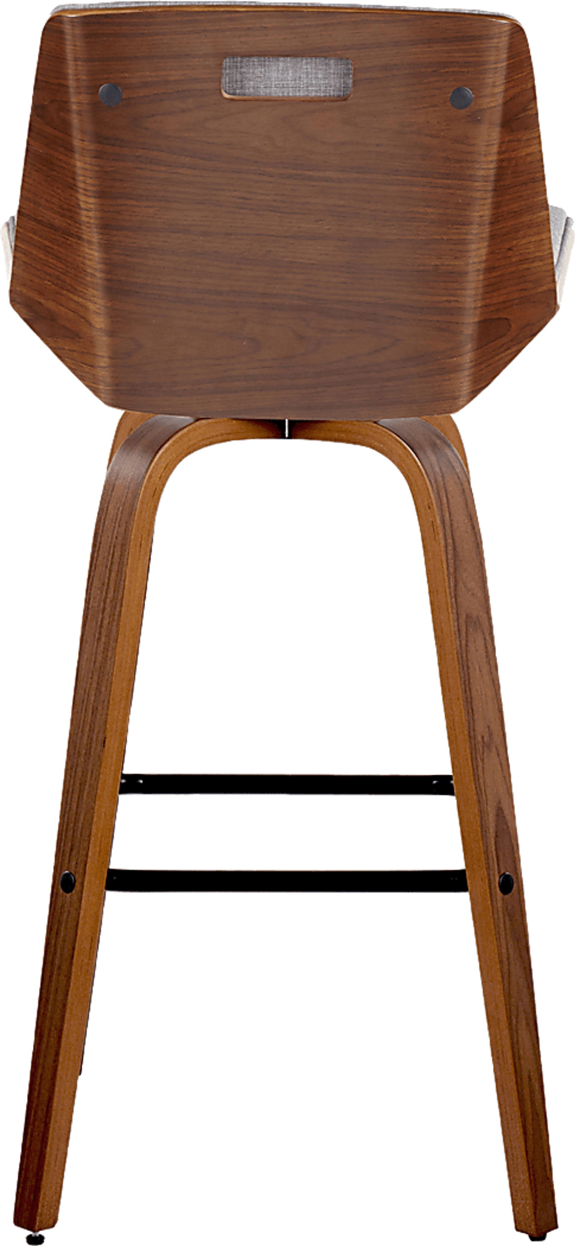 Weymanda III Gray Swivel Barstool, Set of 2 - Image 9