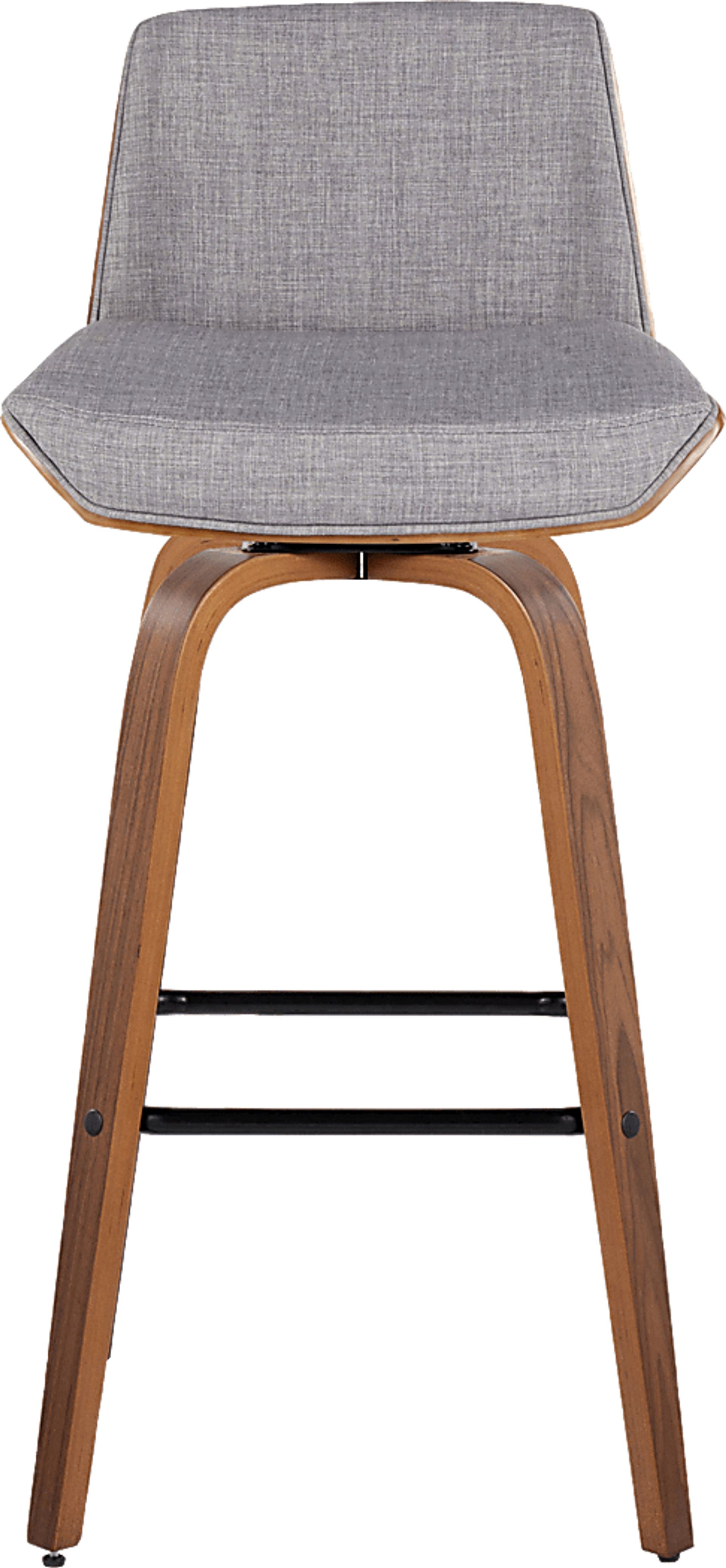 Weymanda III Gray Swivel Barstool, Set of 2 - Image 10